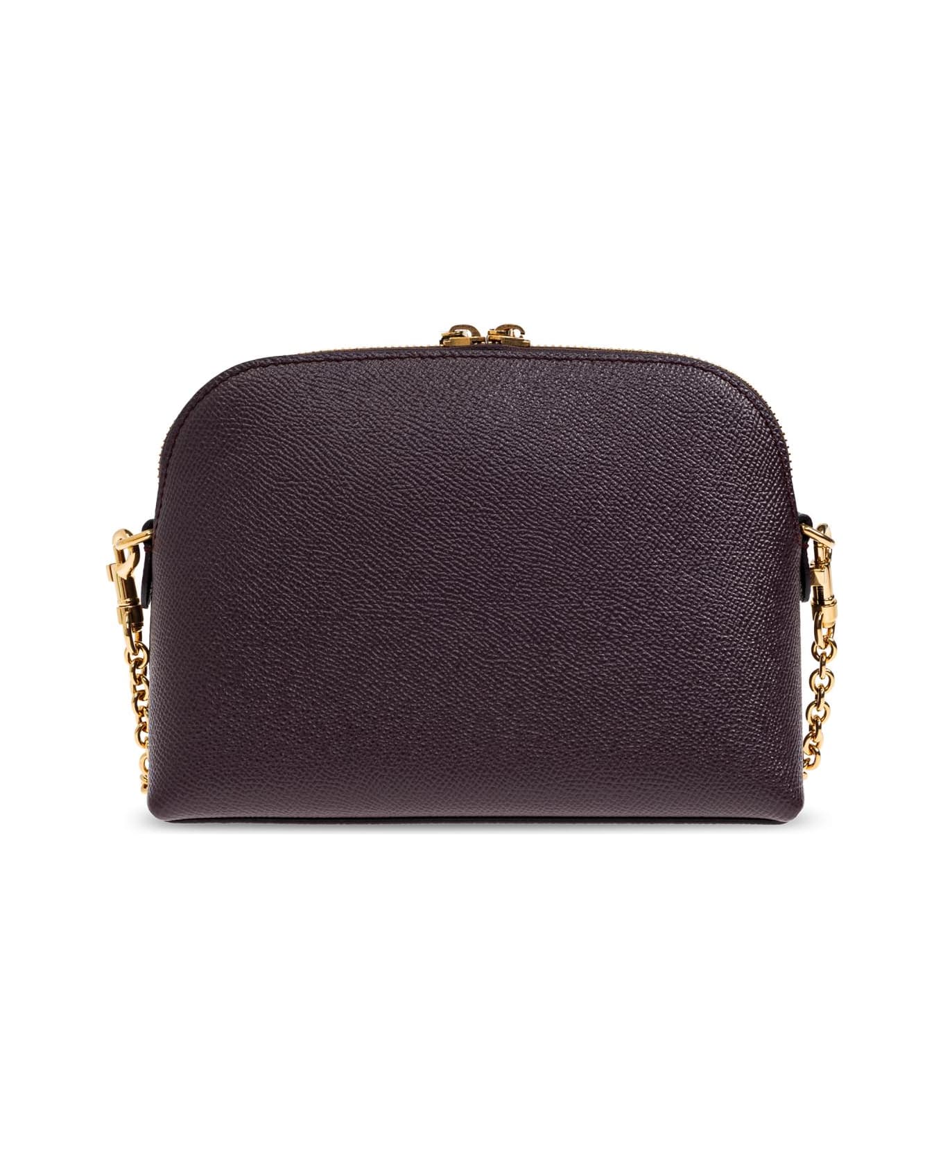 Dolce & Gabbana Leather Shoulder Bag - PURPLE