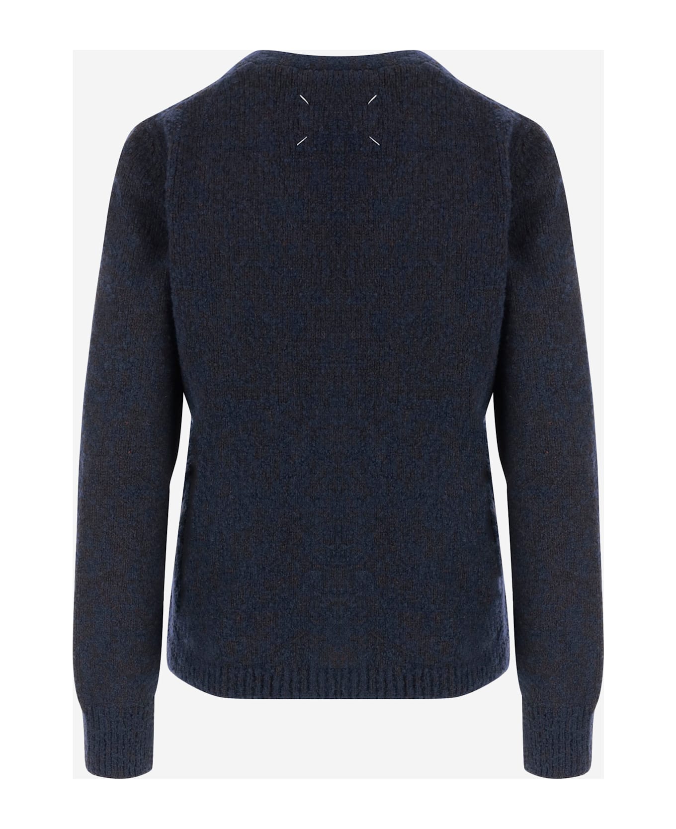 Maison Margiela Wool Blend Cardigan - Blue