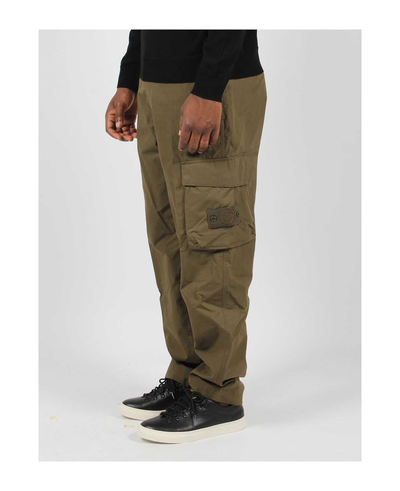 Stone Island Cargo Trousers - Green