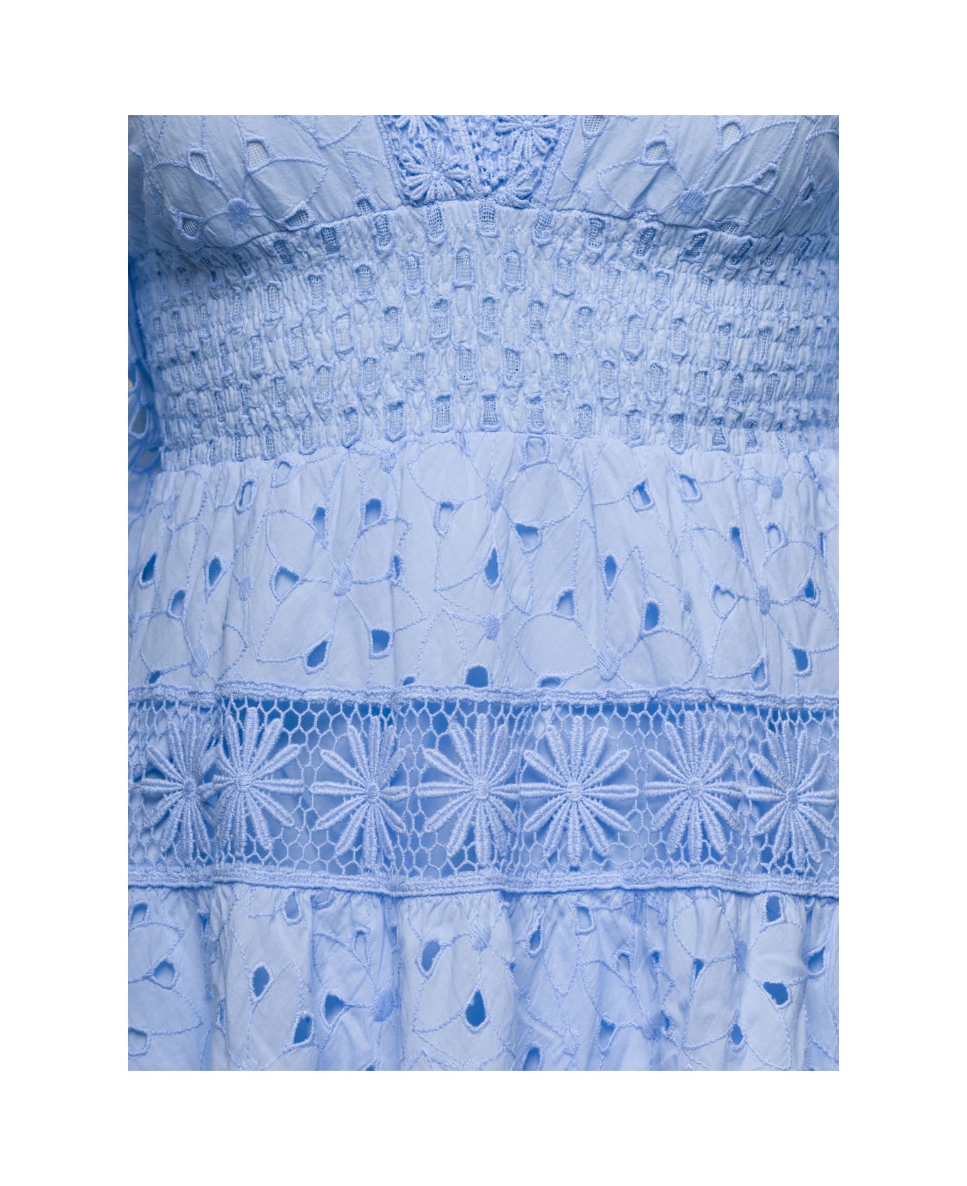 Temptation Positano Embroidered Dress - Light blue ワンピース＆ドレス