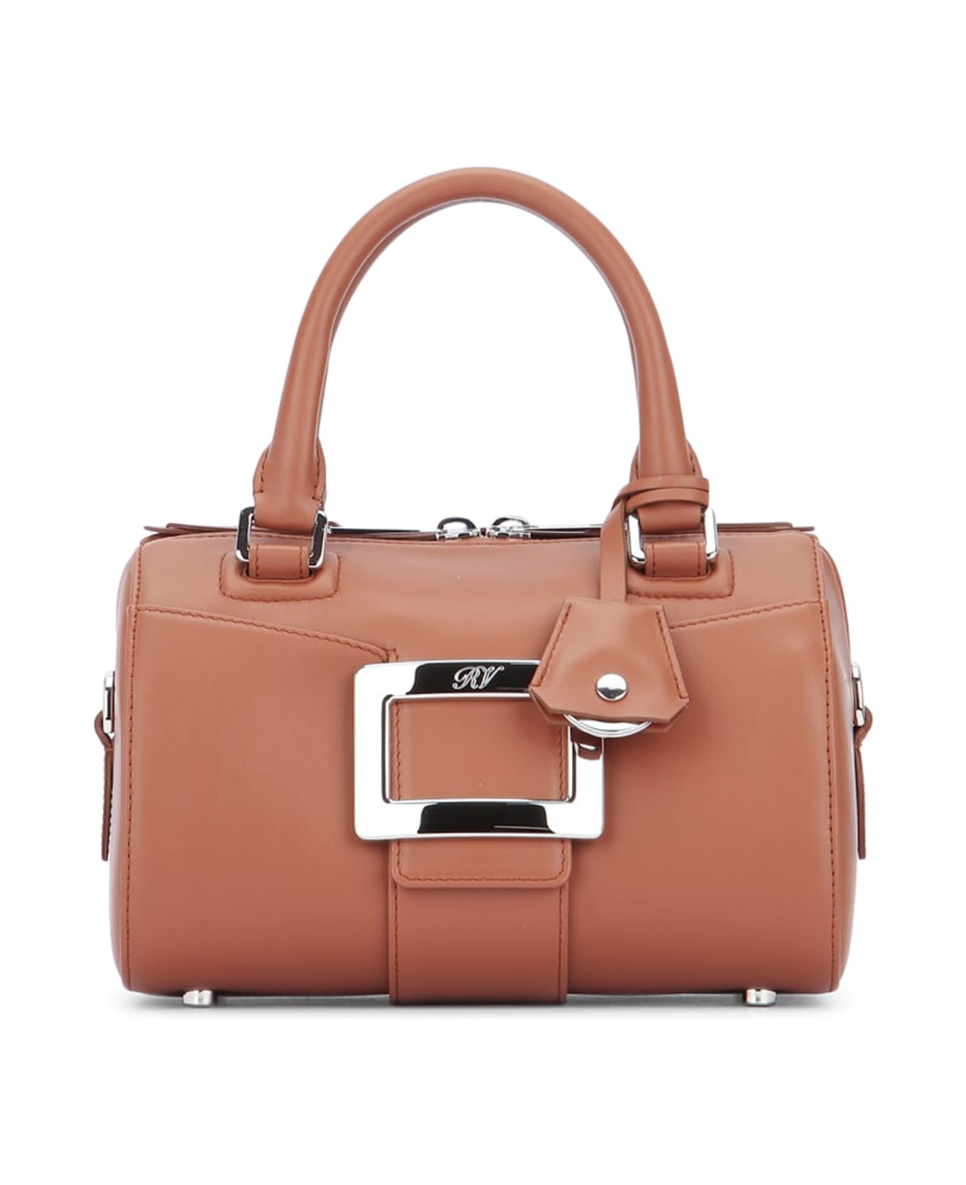 Roger Vivier Belle Vivier Bowling Mini - COGNACSCURO