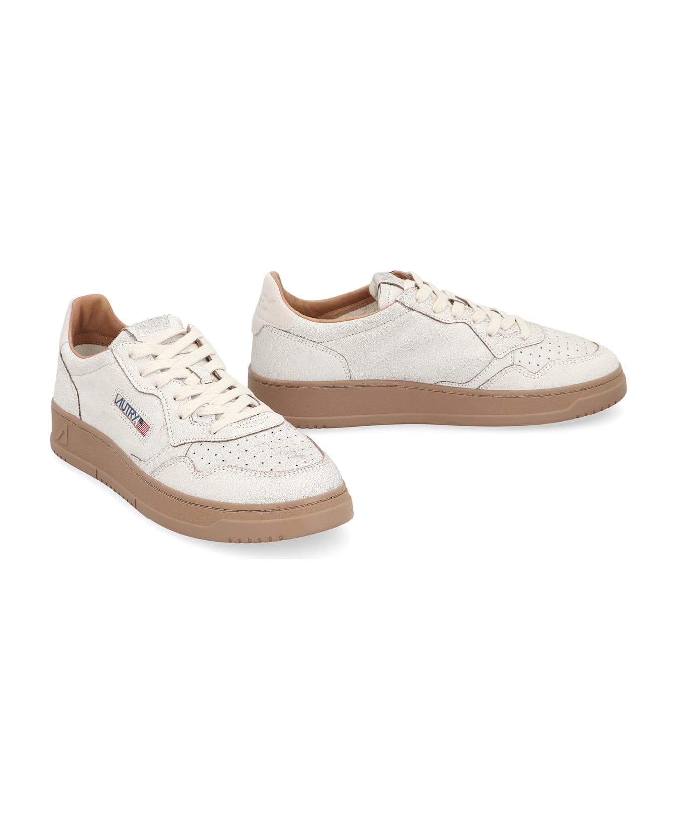 Autry Medalist Leather Low-top Sneakers - White