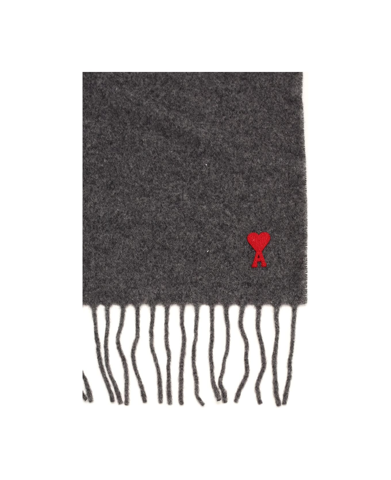 Ami Alexandre Mattiussi Wool Scarf - GREEN