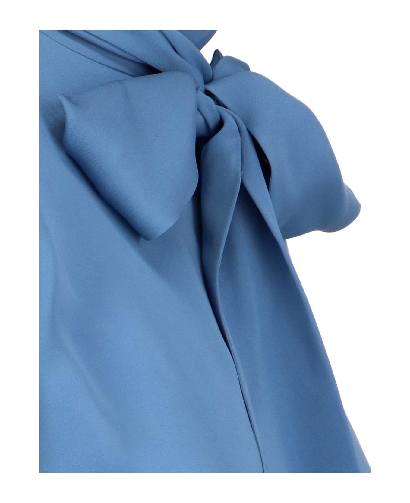 Gucci Pussy Bow Detail Blouse - Blue