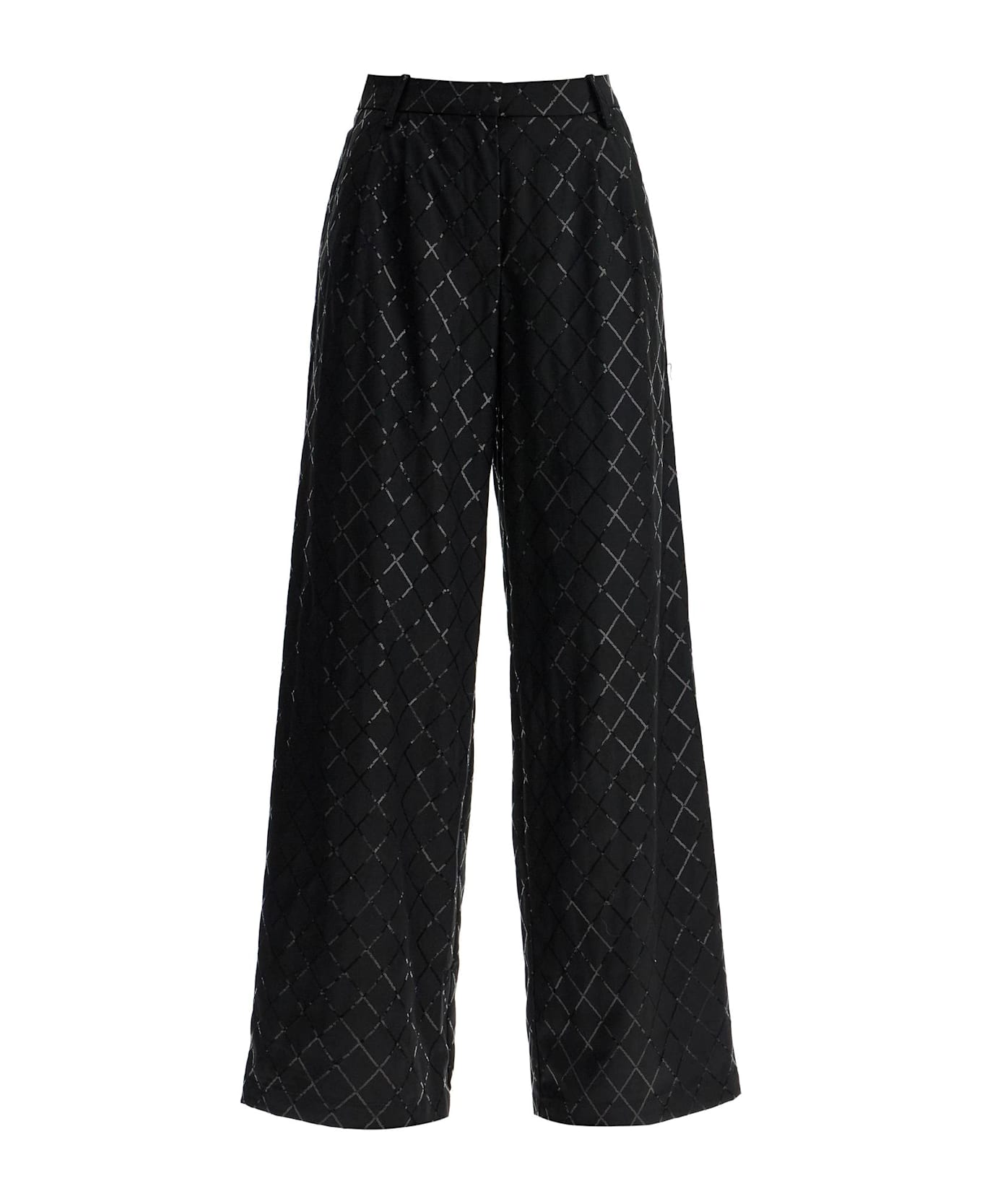 Rotate by Birger Christensen Wide Pants With Sequins. - BLACK (Black)