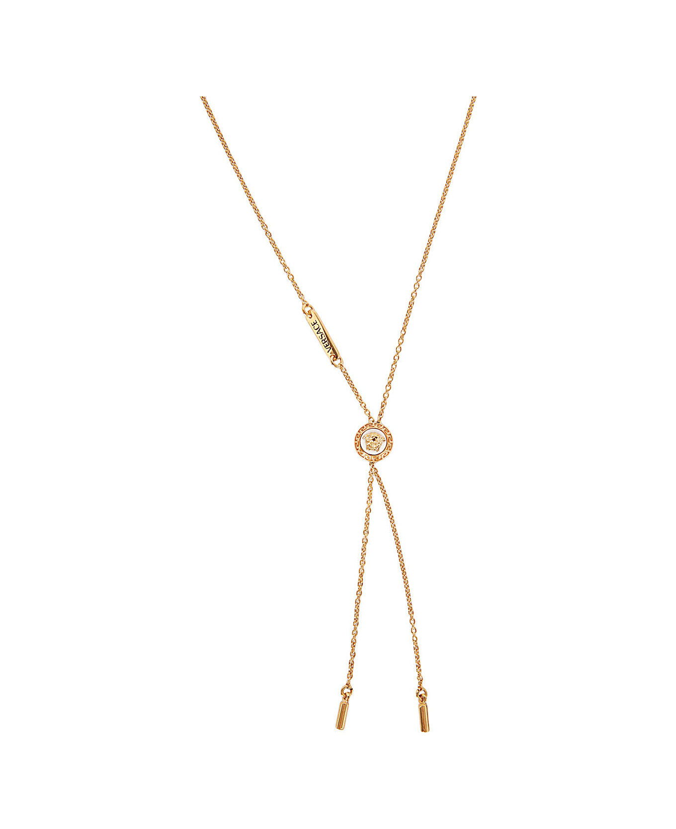 Versace Necklace With Logo - Gold