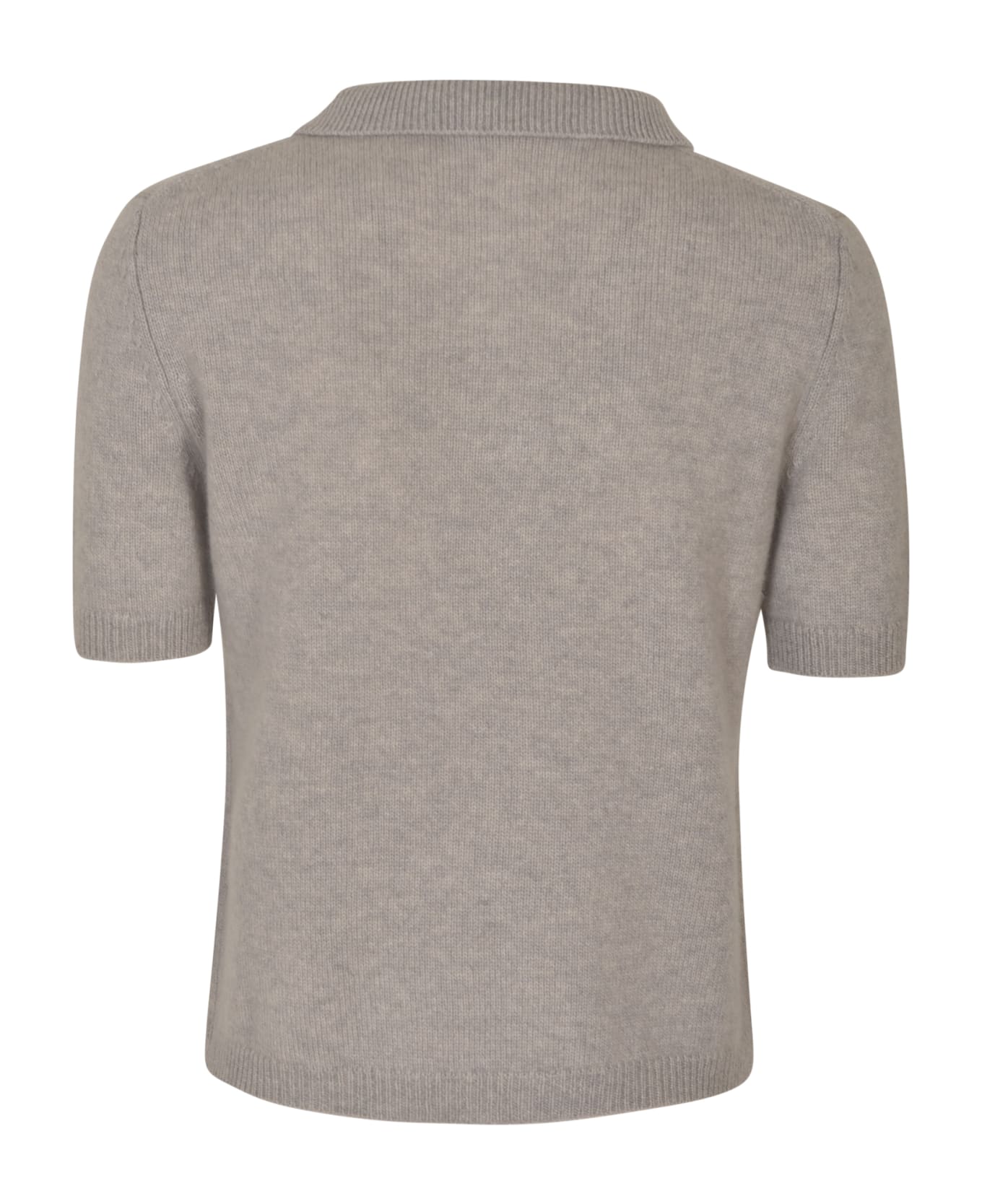 Aspesi Ribbed Polo Shirt - Grey