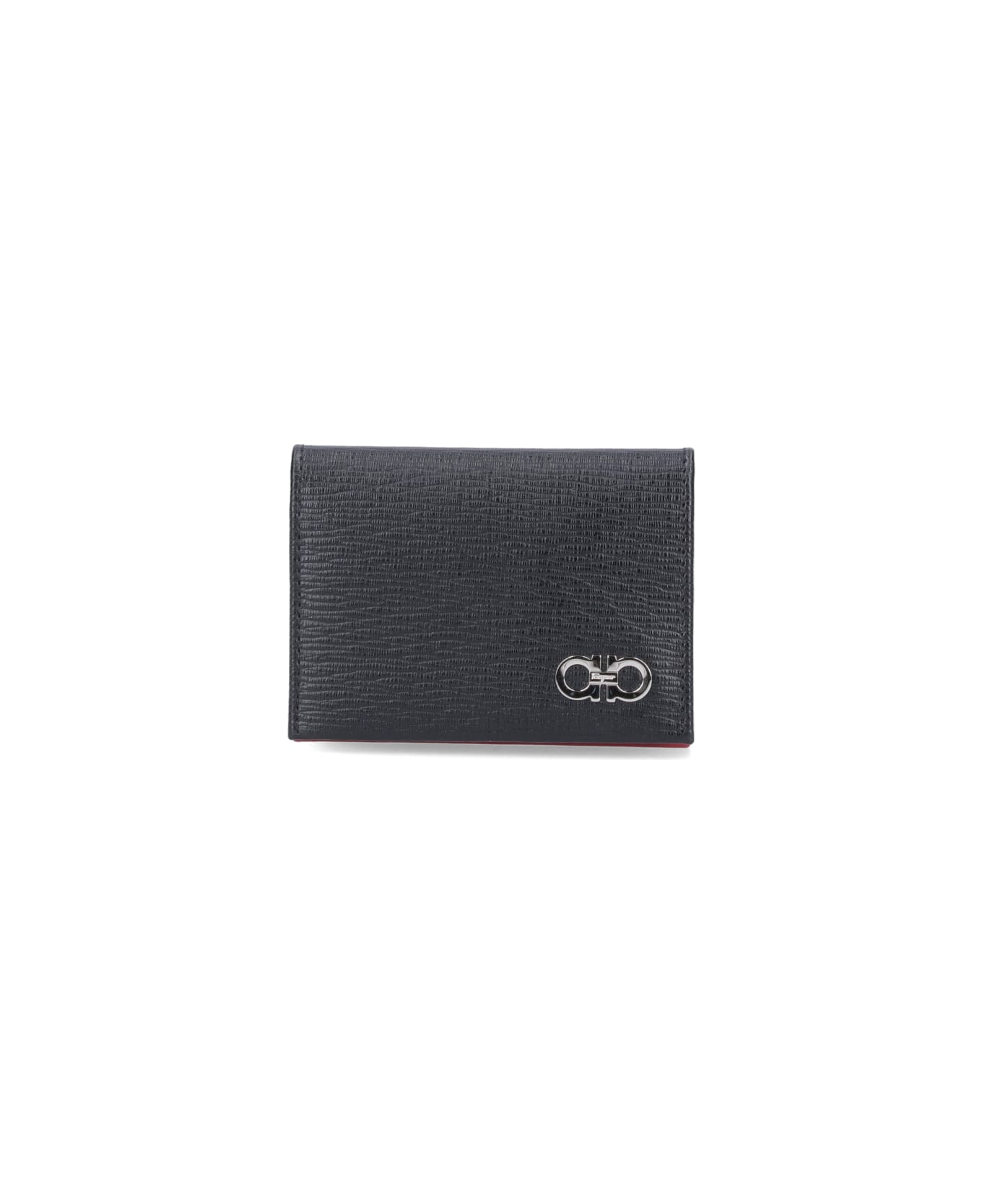 Ferragamo Gancini Bi-fold Wallet - Black 財布