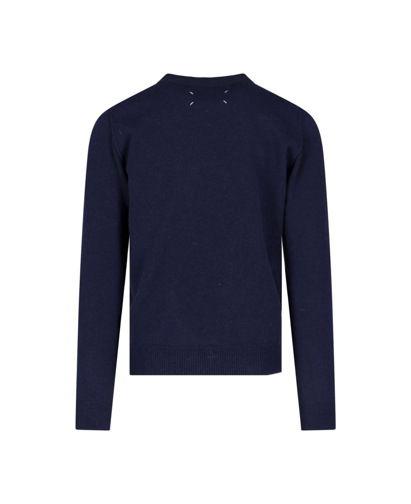 Maison Margiela Basic Sweater - Navy ニットウェア