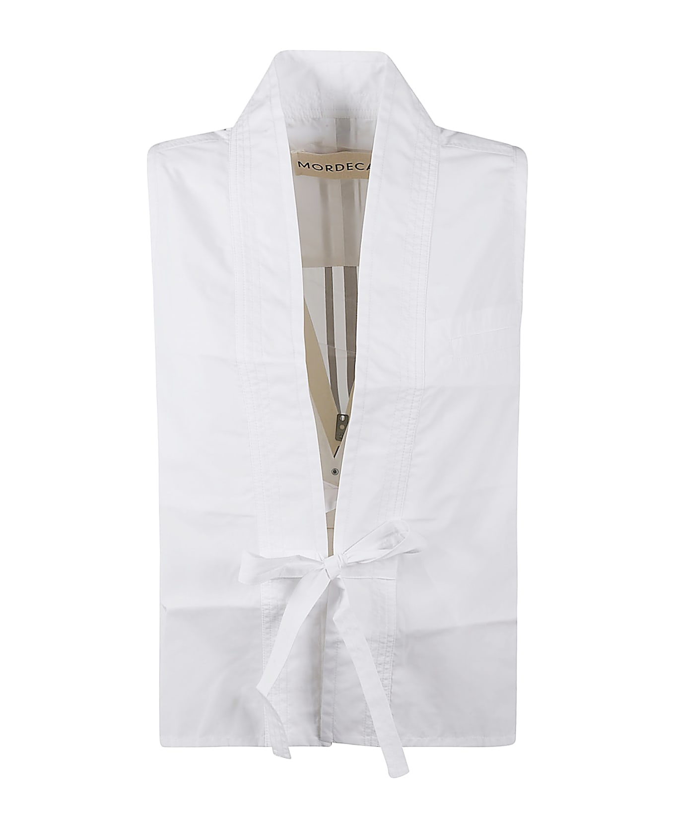 Mordecai Kimono Shirt Vest - Gesso