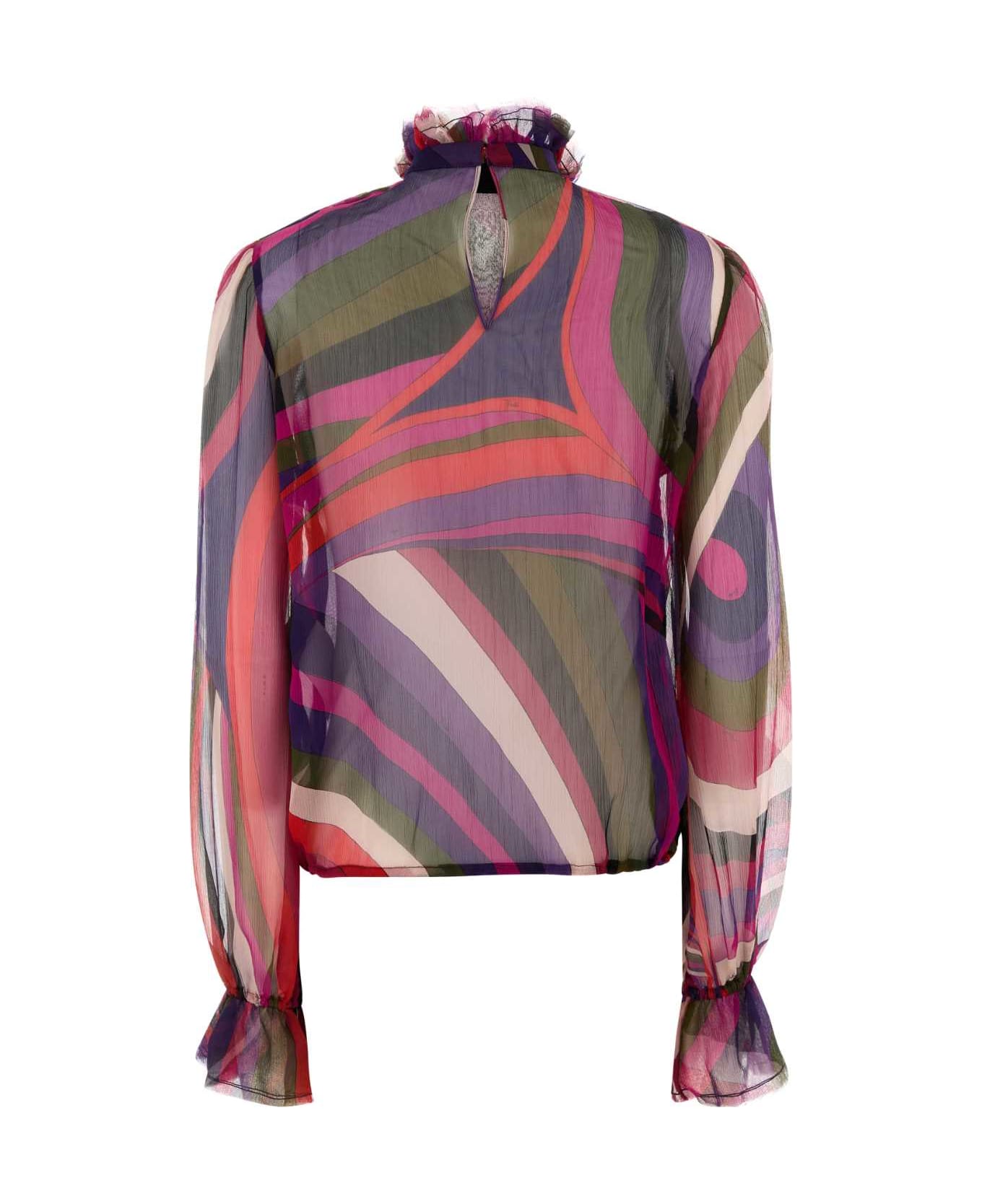 Pucci Printed Canvas Blouse - MUTICOLOR