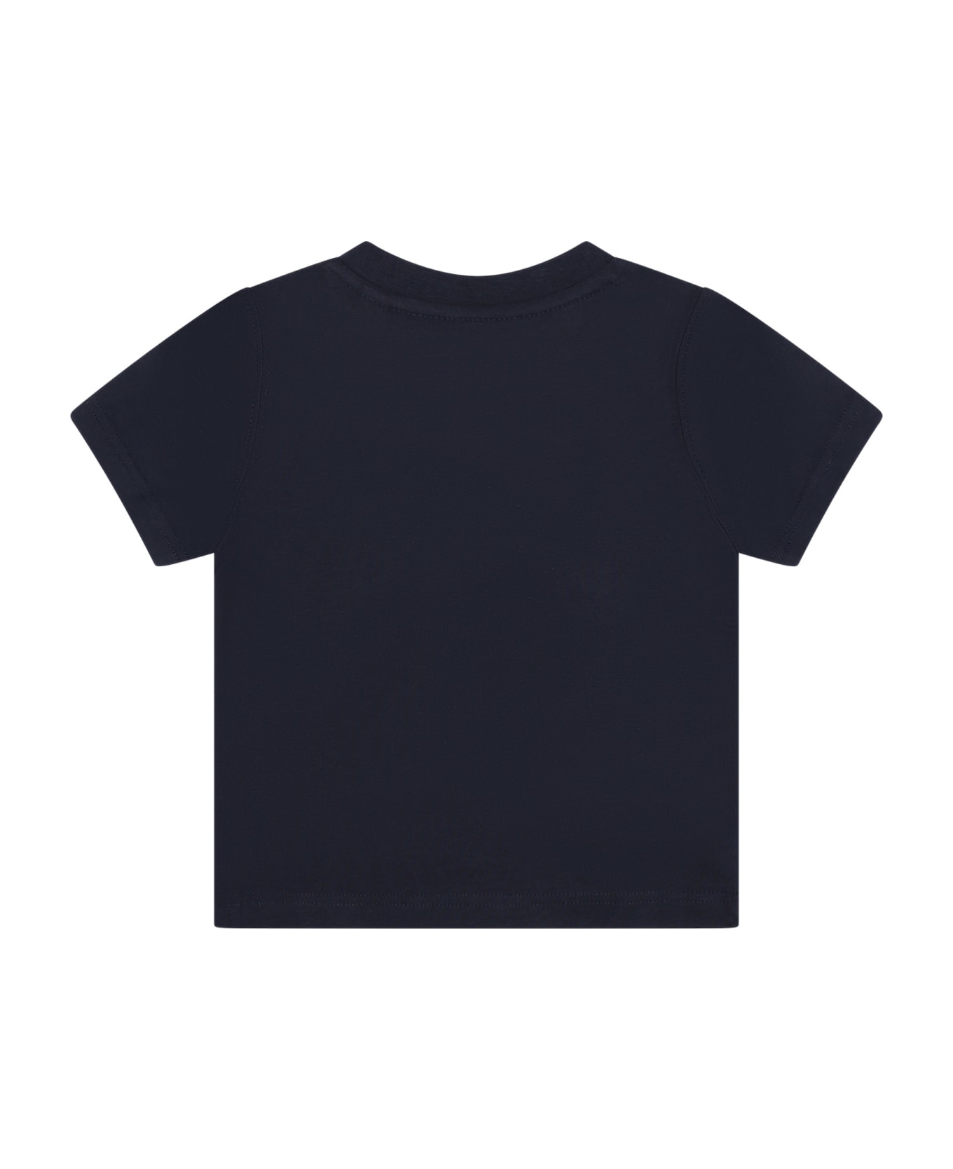 Timberland Blue T-shirt For Baby Boy With Logo - Blue Tシャツ＆ポロシャツ