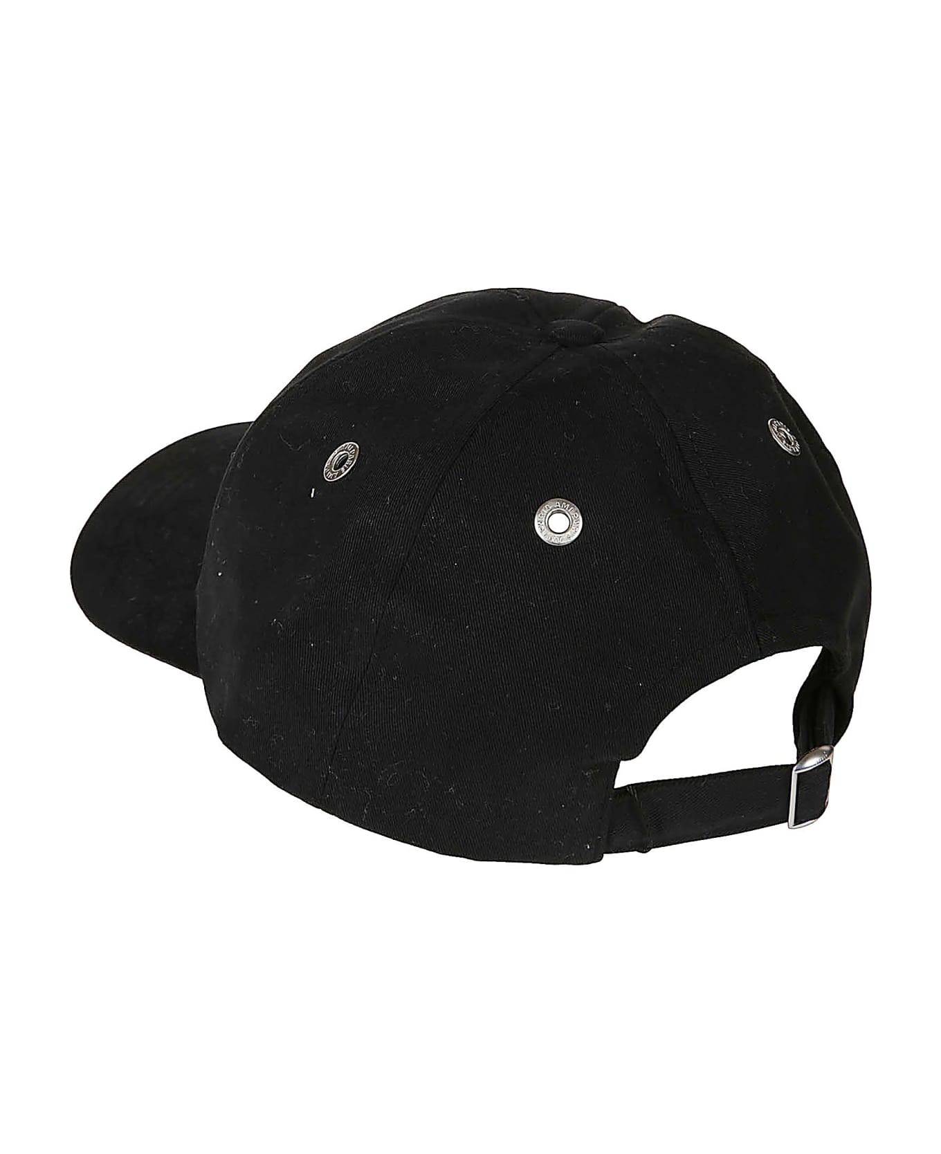 Ami Alexandre Mattiussi Heart Embroidered Baseball Cap - Black 帽子