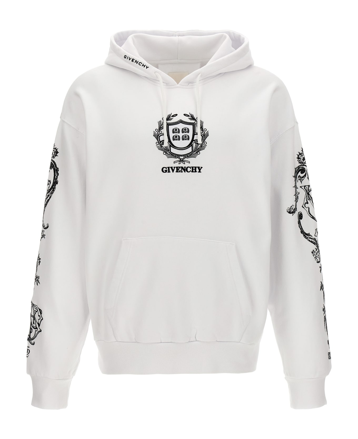 Givenchy Embroidery And Print Hoodie - White/Black