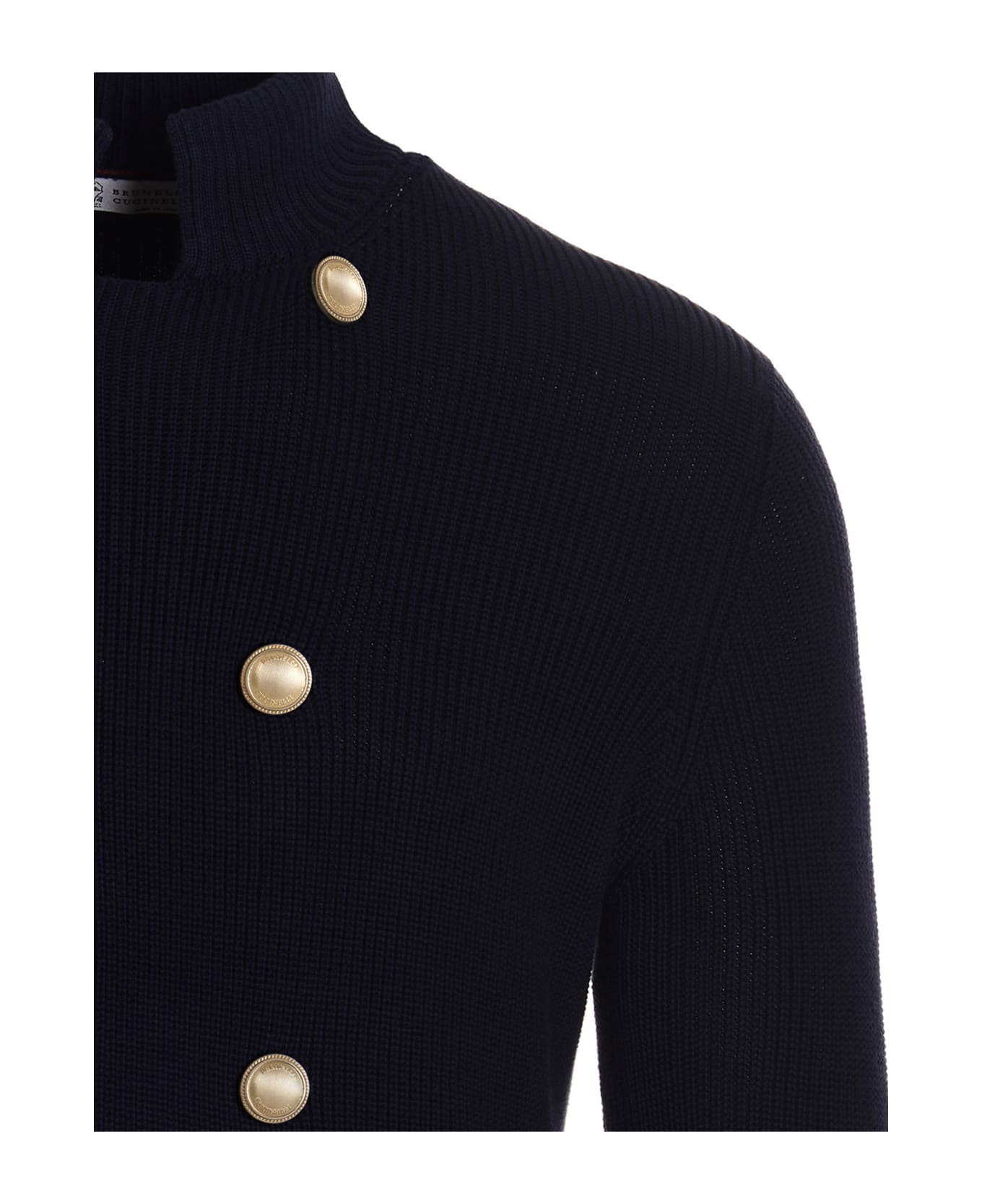 Brunello Cucinelli Double-breasted Cardigan - Navy カーディガン