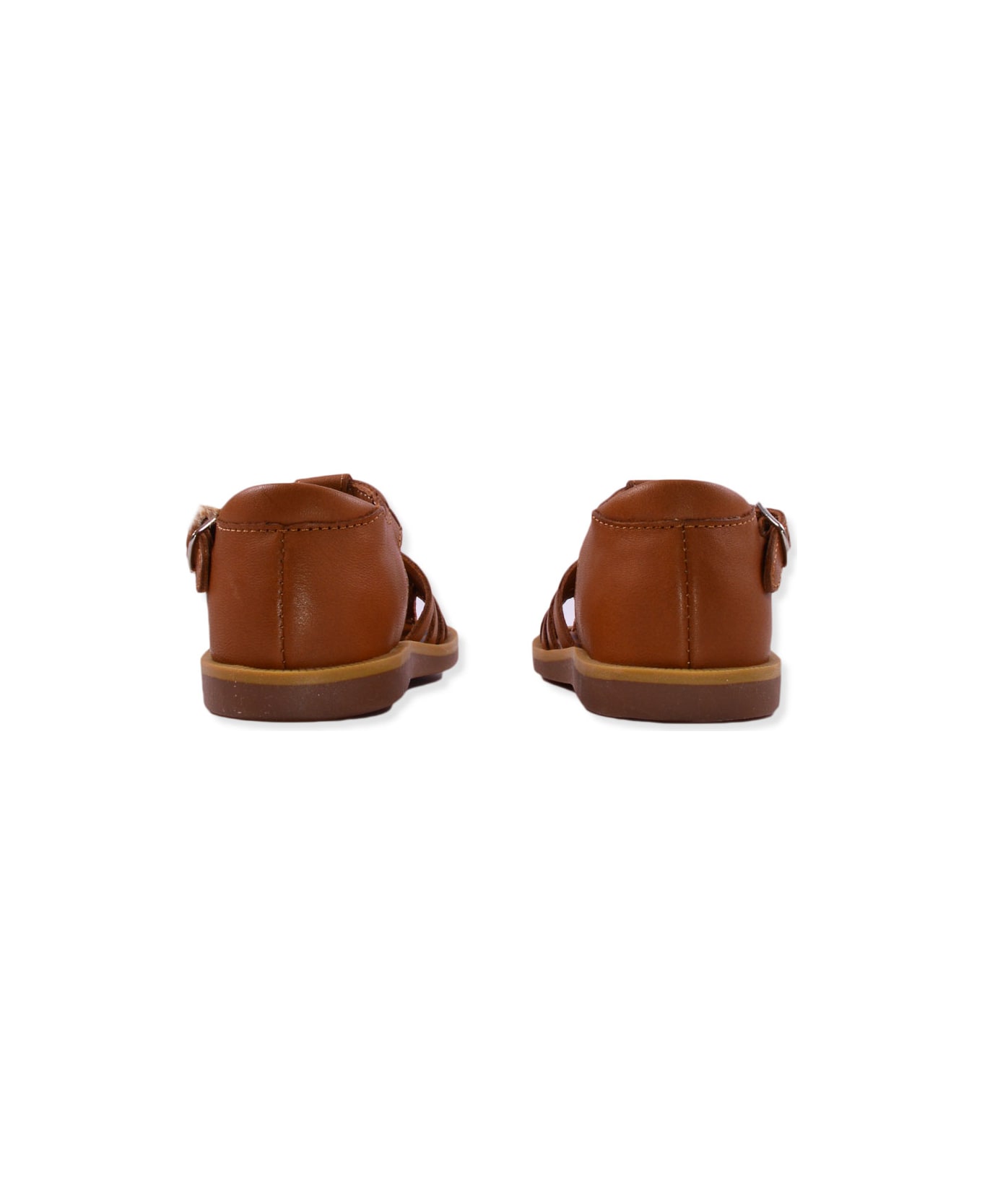 Pom d'Api Sandals In Smooth Leather - Brown シューズ