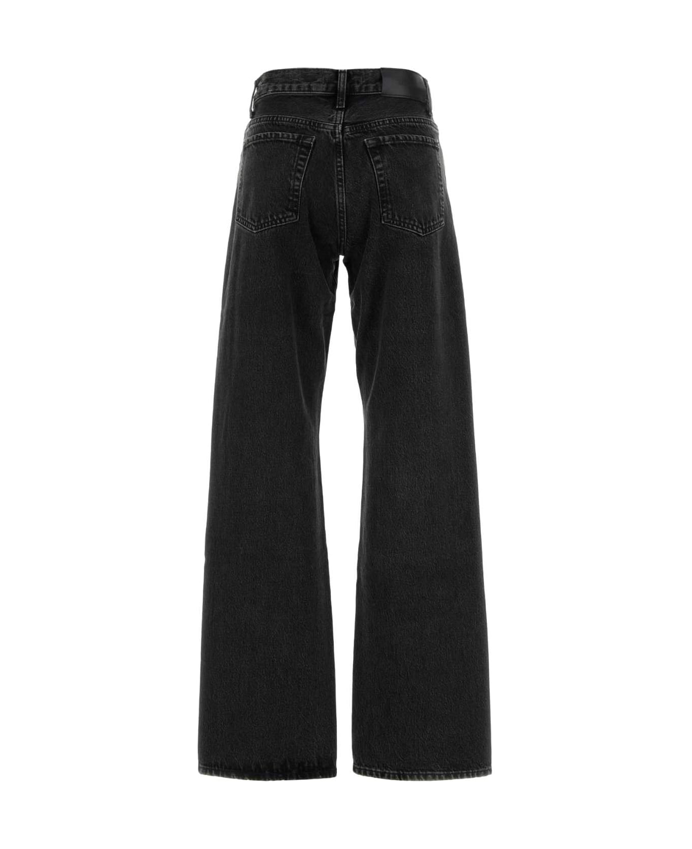 7 For All Mankind Black Denim Tess Jeans - BLACK