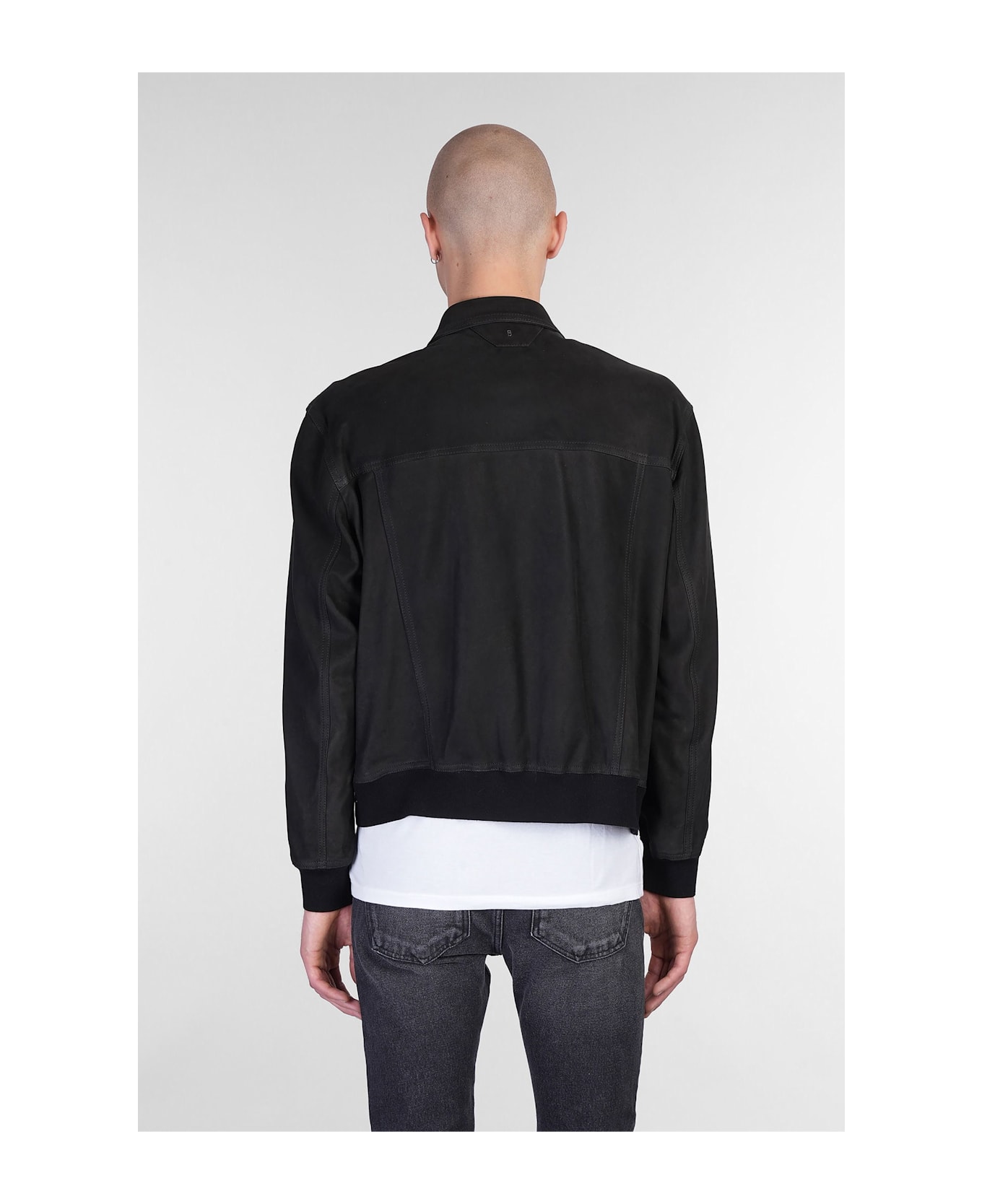 Salvatore Santoro Leather Jacket In Black Leather - black