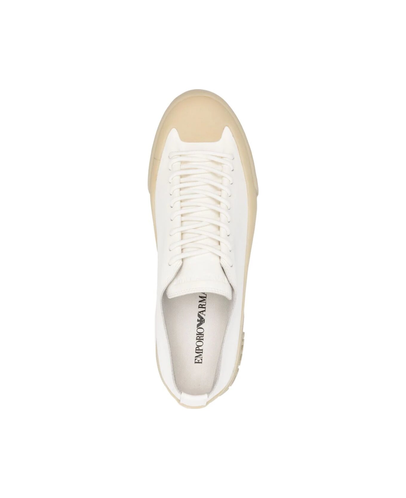 Emporio Armani Soft Rubber Sneaker - Off White Transp
