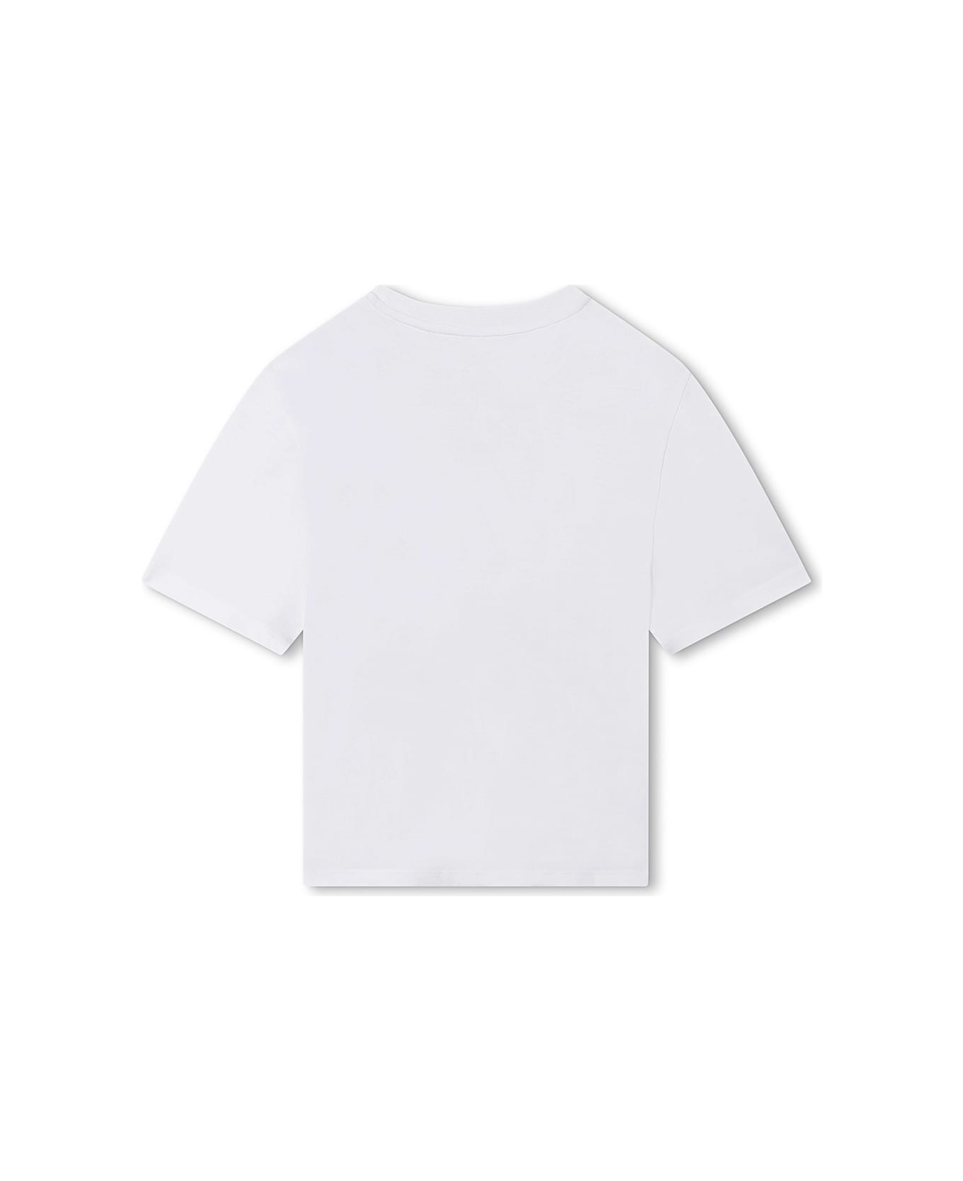 Givenchy White T-shirt With Multicoloured Signature - White