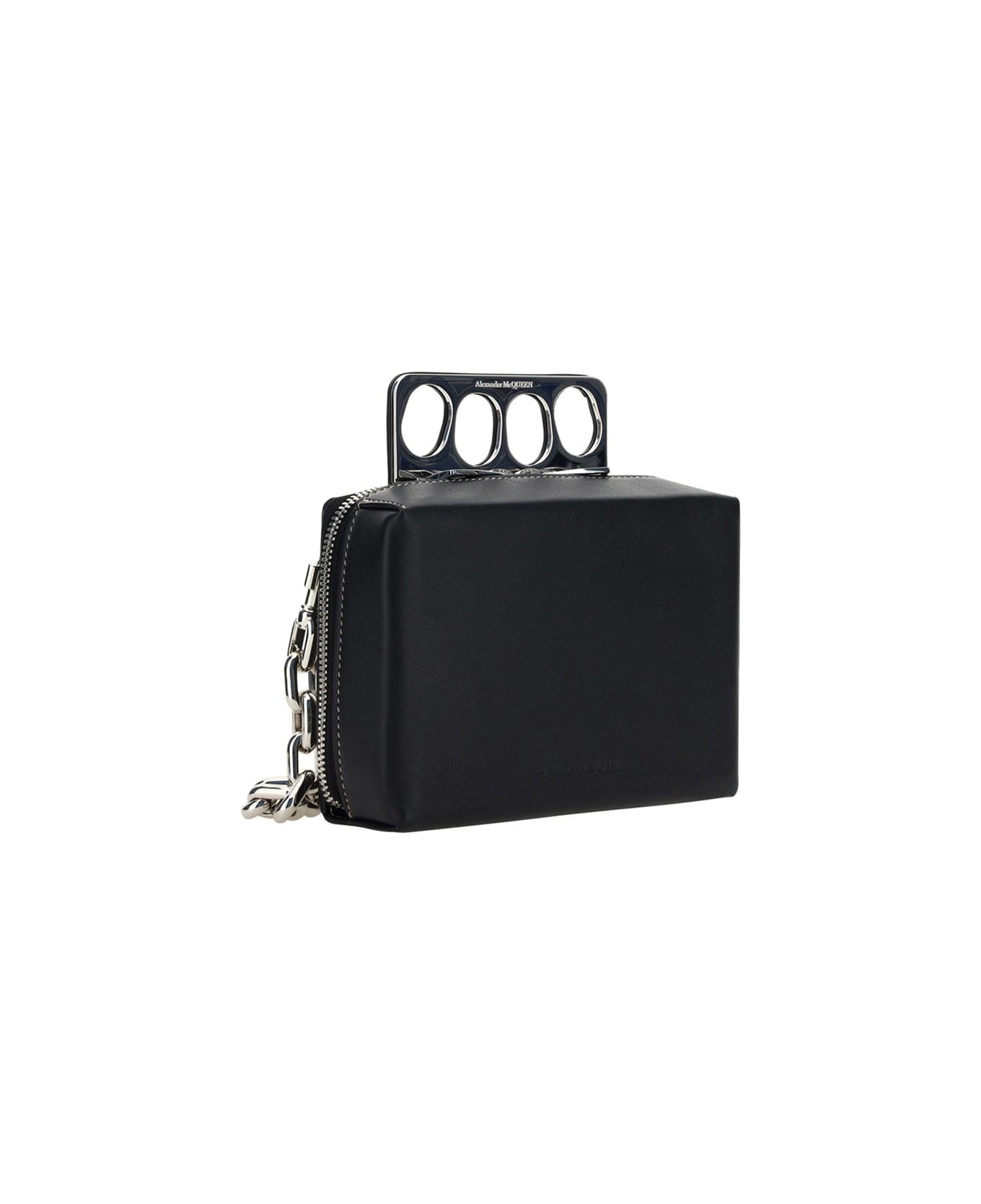 Alexander McQueen Black Mini Grip Bag - Black