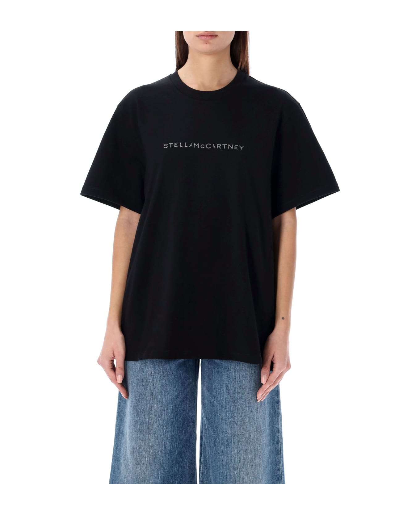 Stella McCartney Cotton Jersey T-shirt - BLACK Tシャツ