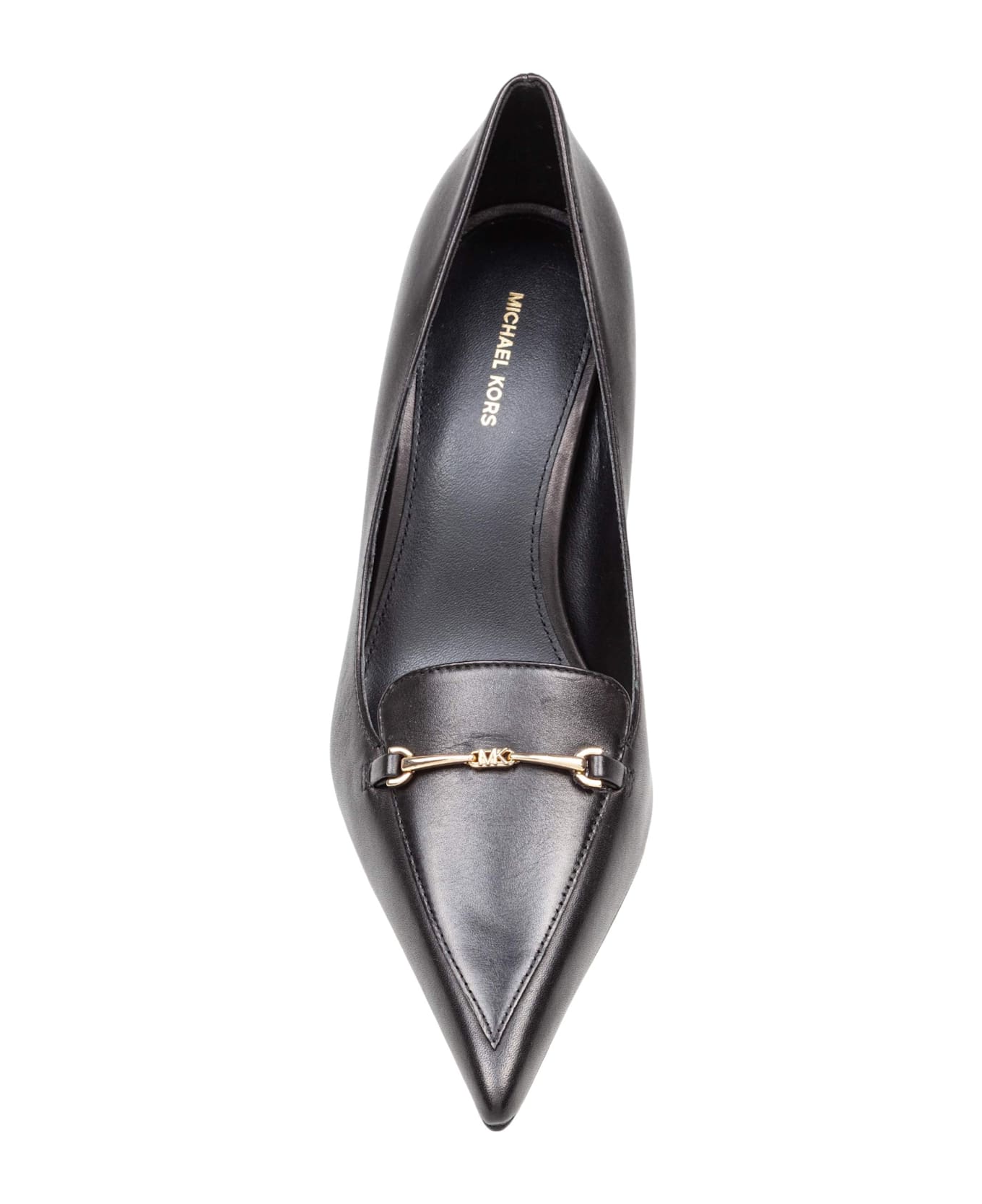 Michael Kors Lena Pump Pumps In Black Leather - Black
