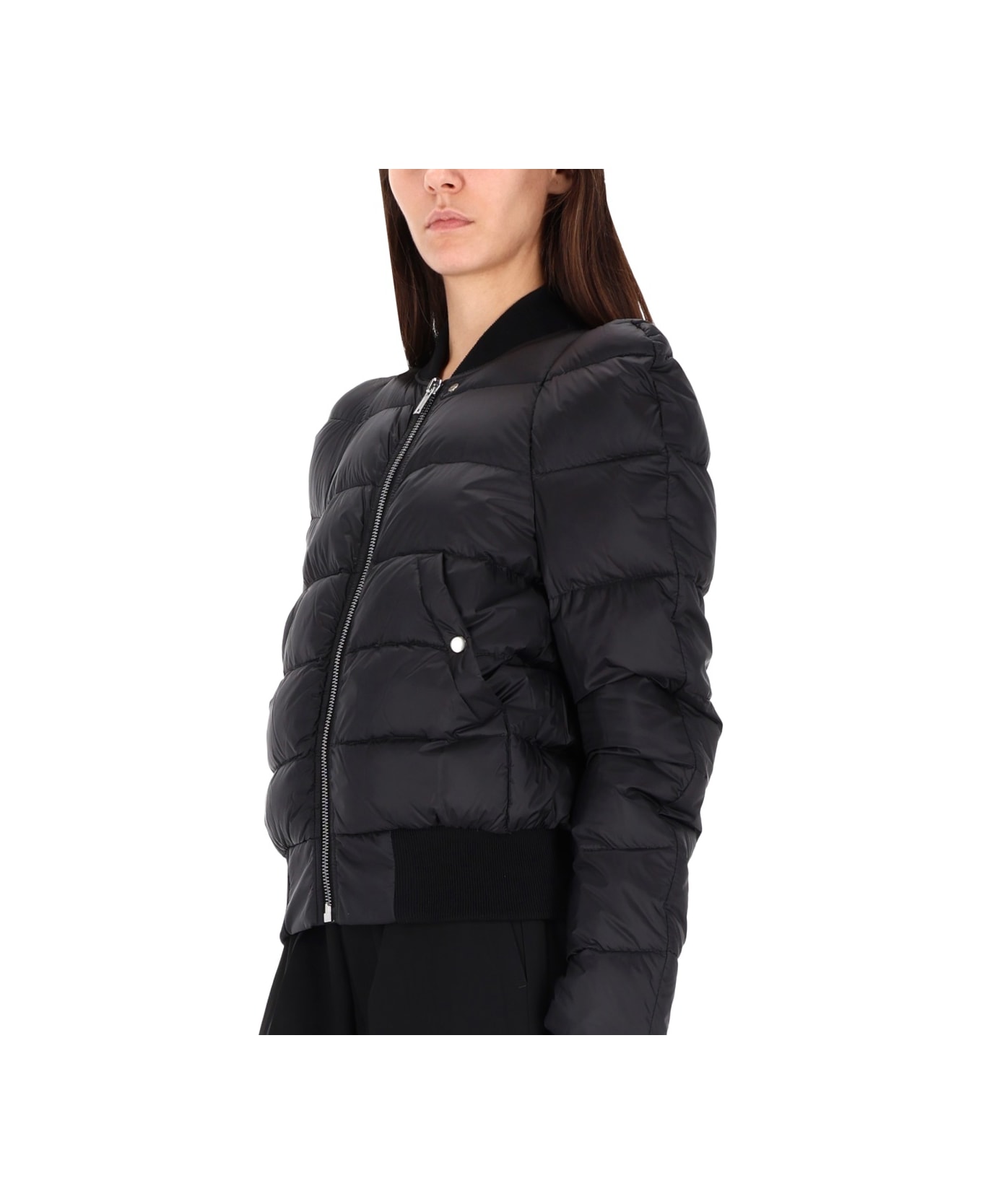 Rick Owens "comforter" Down Bomber Jacket - BLACK