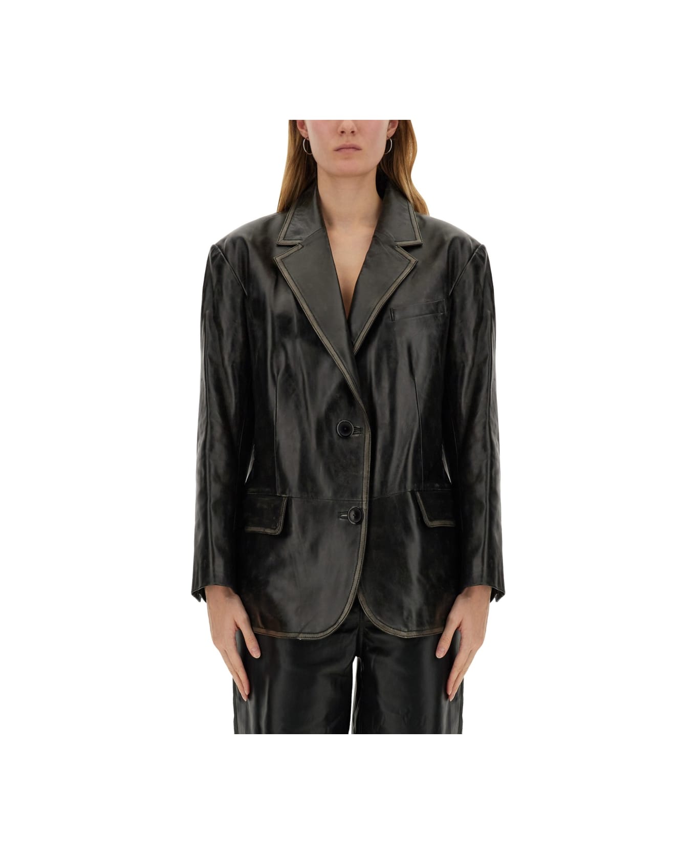 STAND STUDIO Blazer "liara" - DARK BROWN