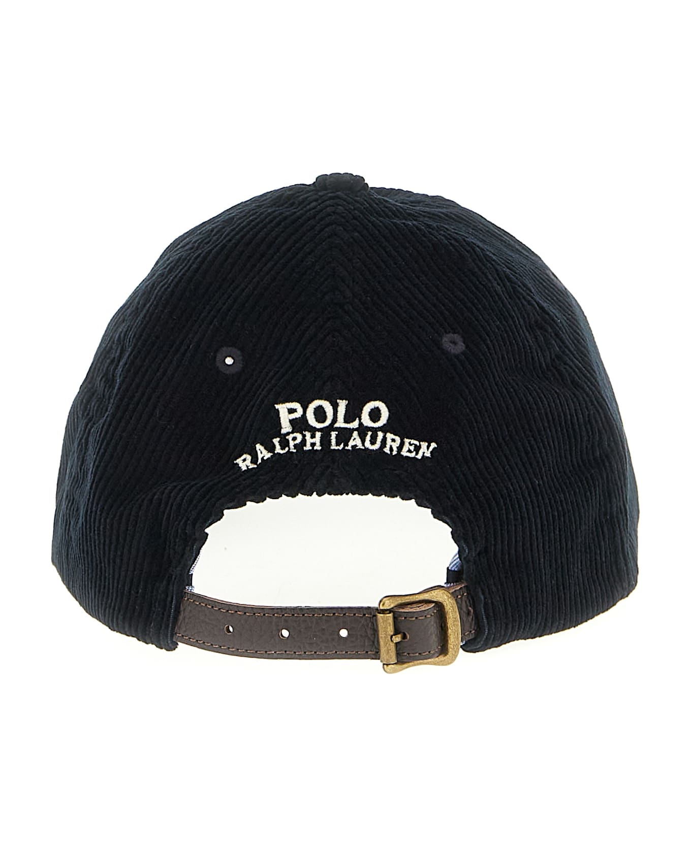 Polo Ralph Lauren Ribbed Velvet Hat - Black  