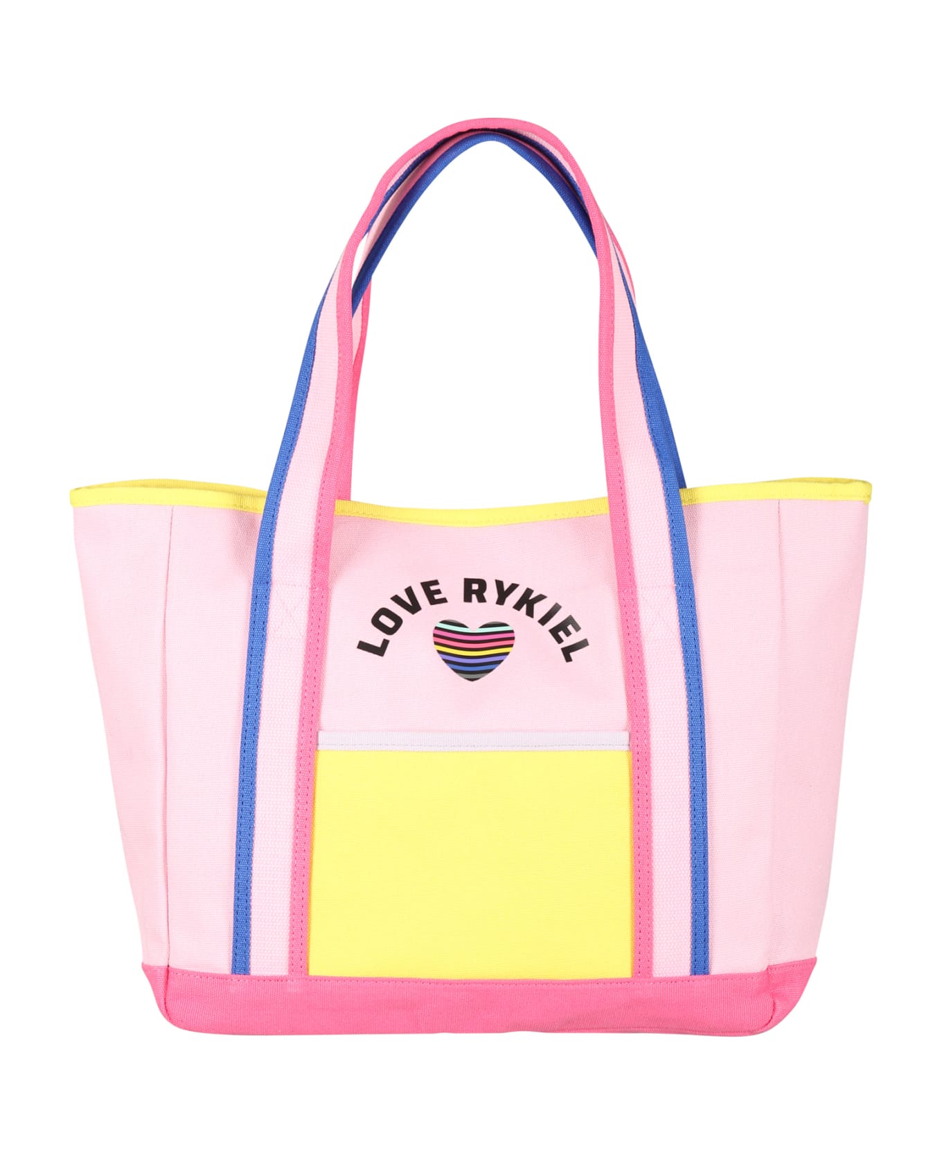 Rykiel Enfant Pink Bag For Girl With Love Rykiel Writing - Pink