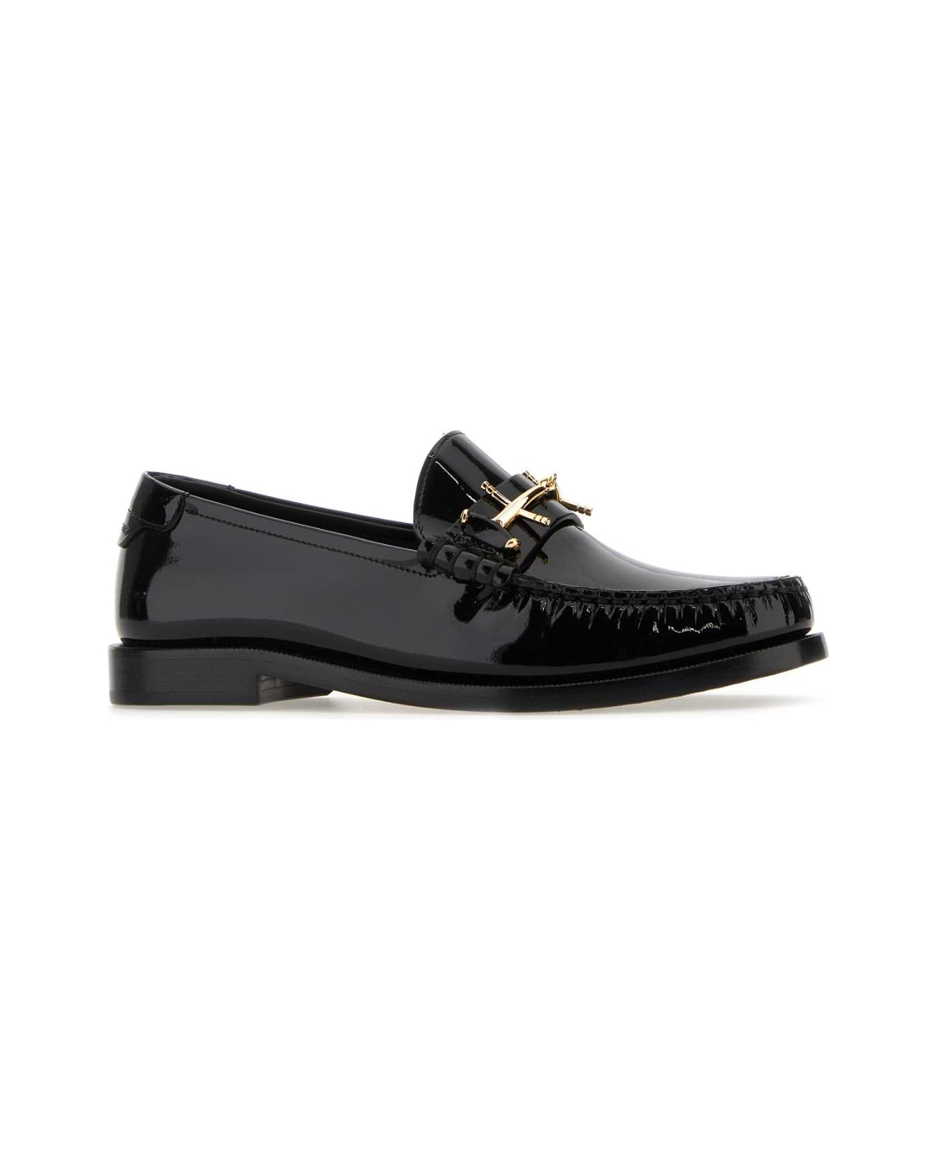 Saint Laurent Black Leather Le Loafers Loafers - NERO