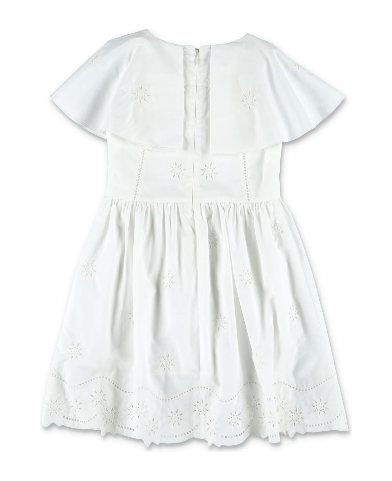 Chloé Embroidered Dress - WHITE