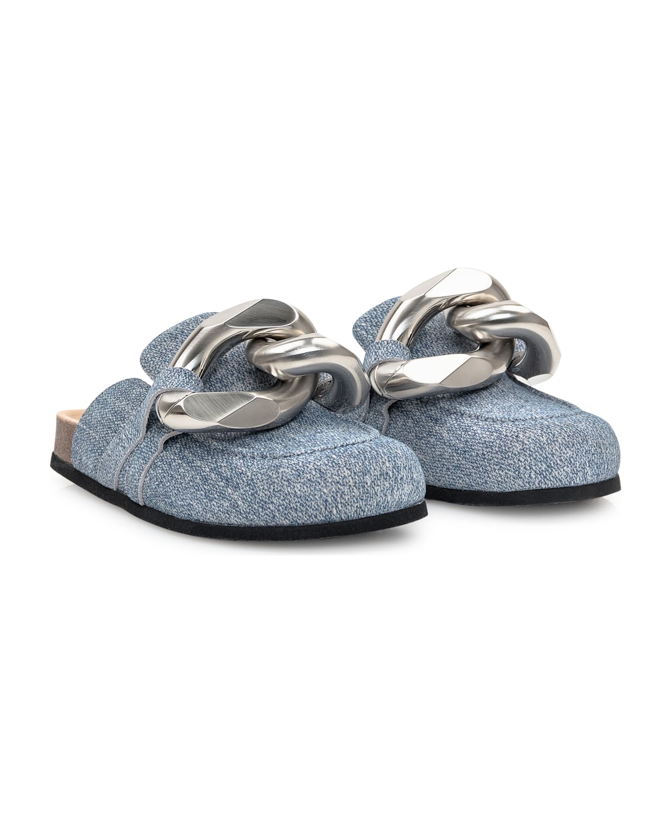 J.W. Anderson Slipper-mule In Blue Leather - BLUE