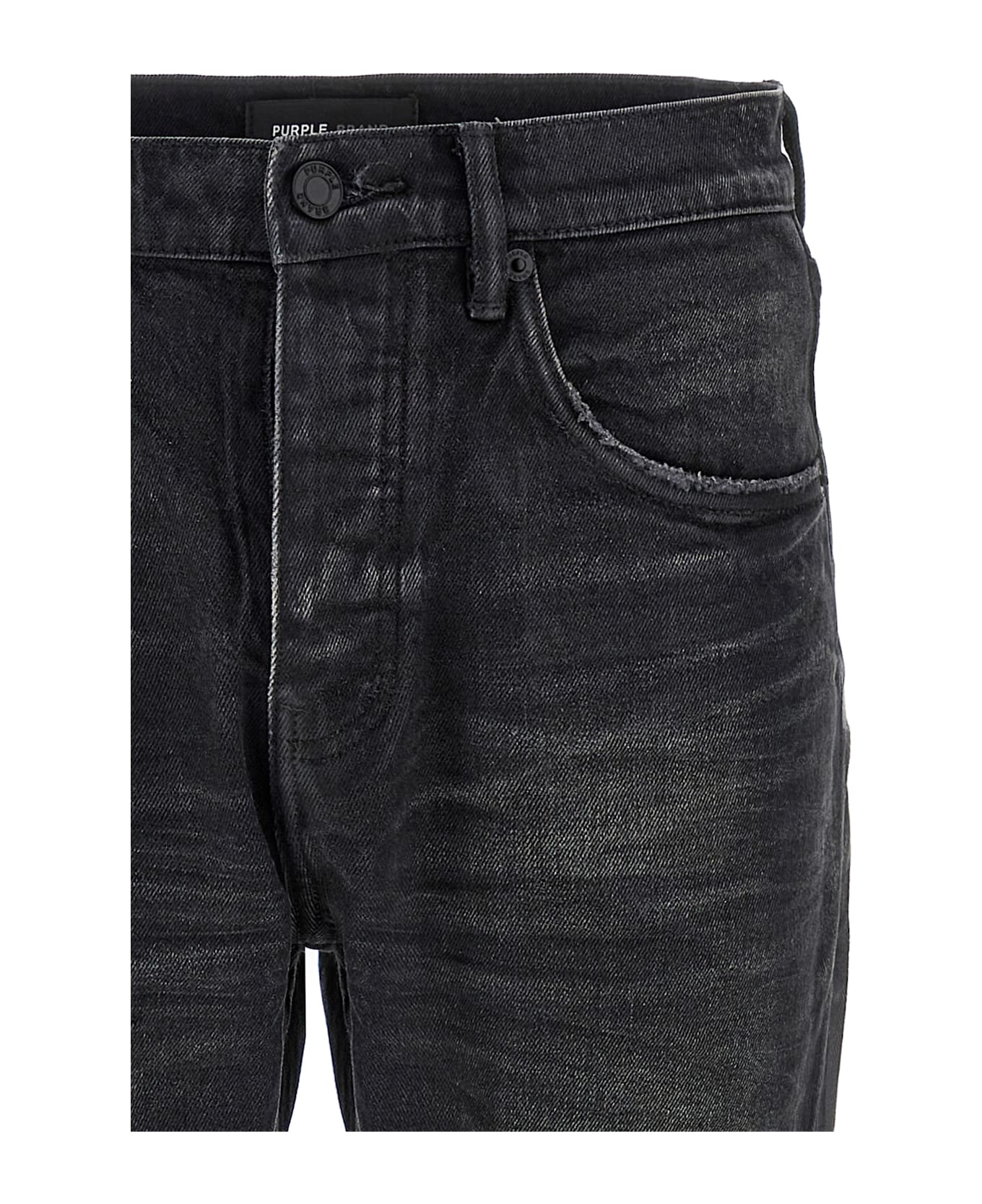 Purple Brand 
p005 Double Dip Coated
 Jeans - Black  