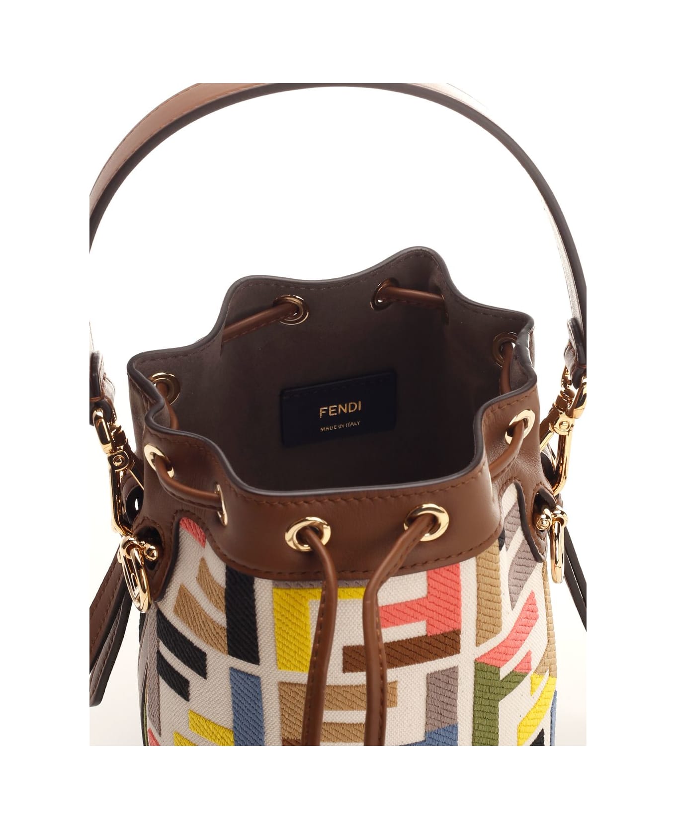 Fendi "mon Tresor" Mini Bucket Bag - Brown