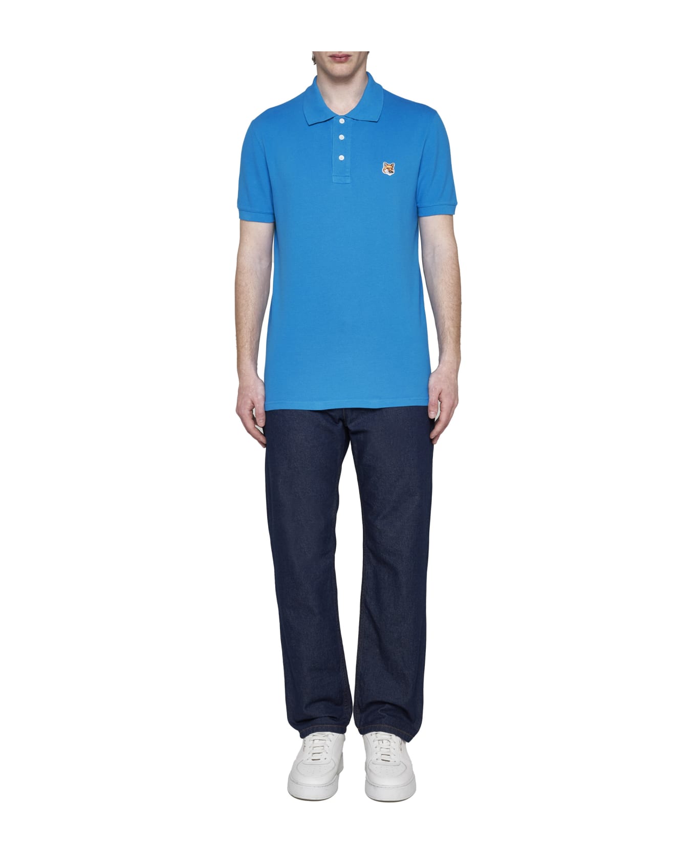 Maison Kitsuné Polo Shirt - Enamel blue