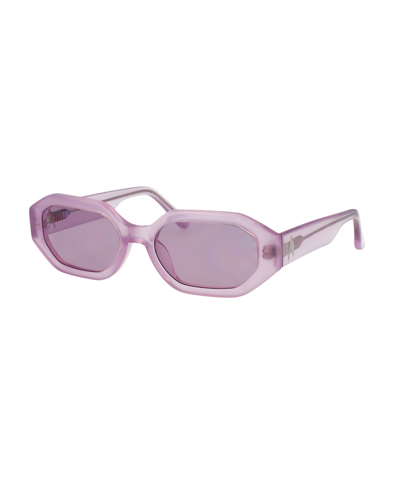 The Attico Irene Sunglasses - PINK/SILVER/PINK