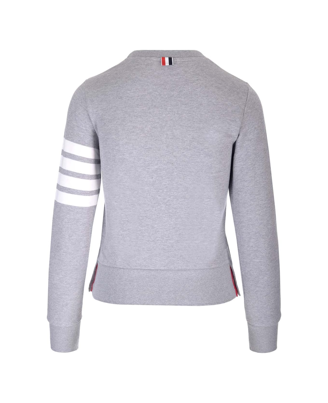 Thom Browne 
4 Bar Stripe
 Crewneck Sweatshirt - LT GREY