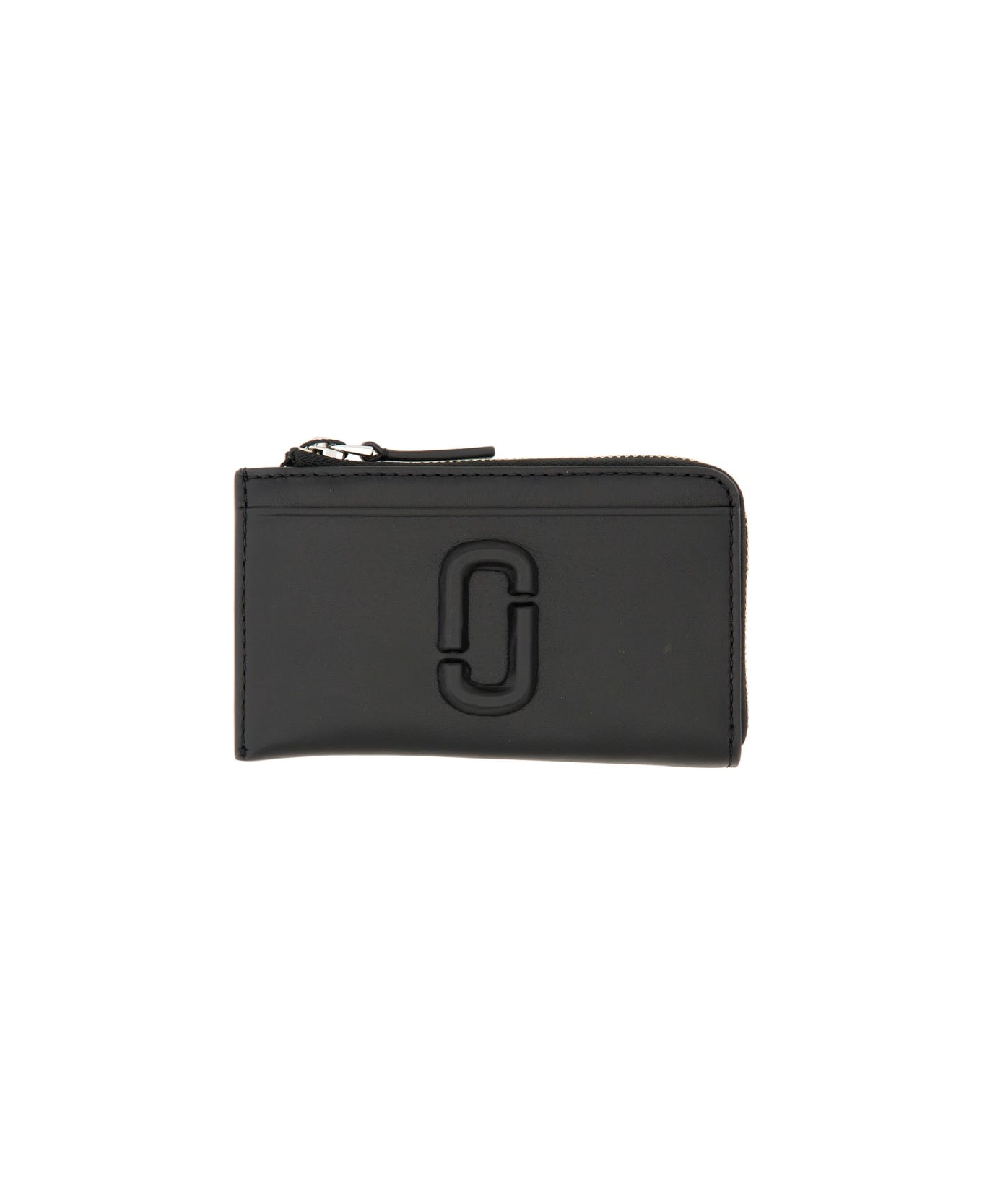 Marc Jacobs Leather Card Holder - BLACK 財布