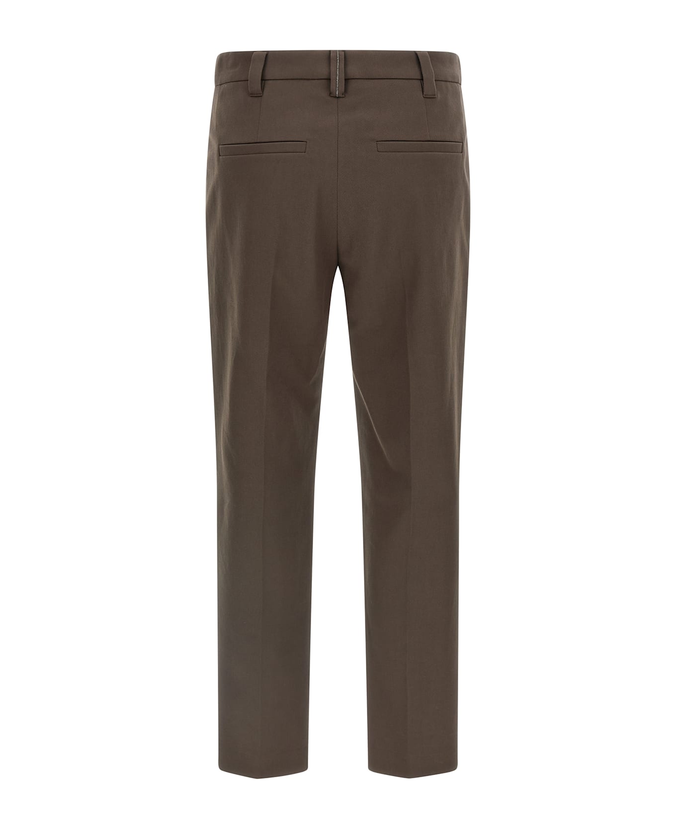Brunello Cucinelli Cotton Trousers - Brown