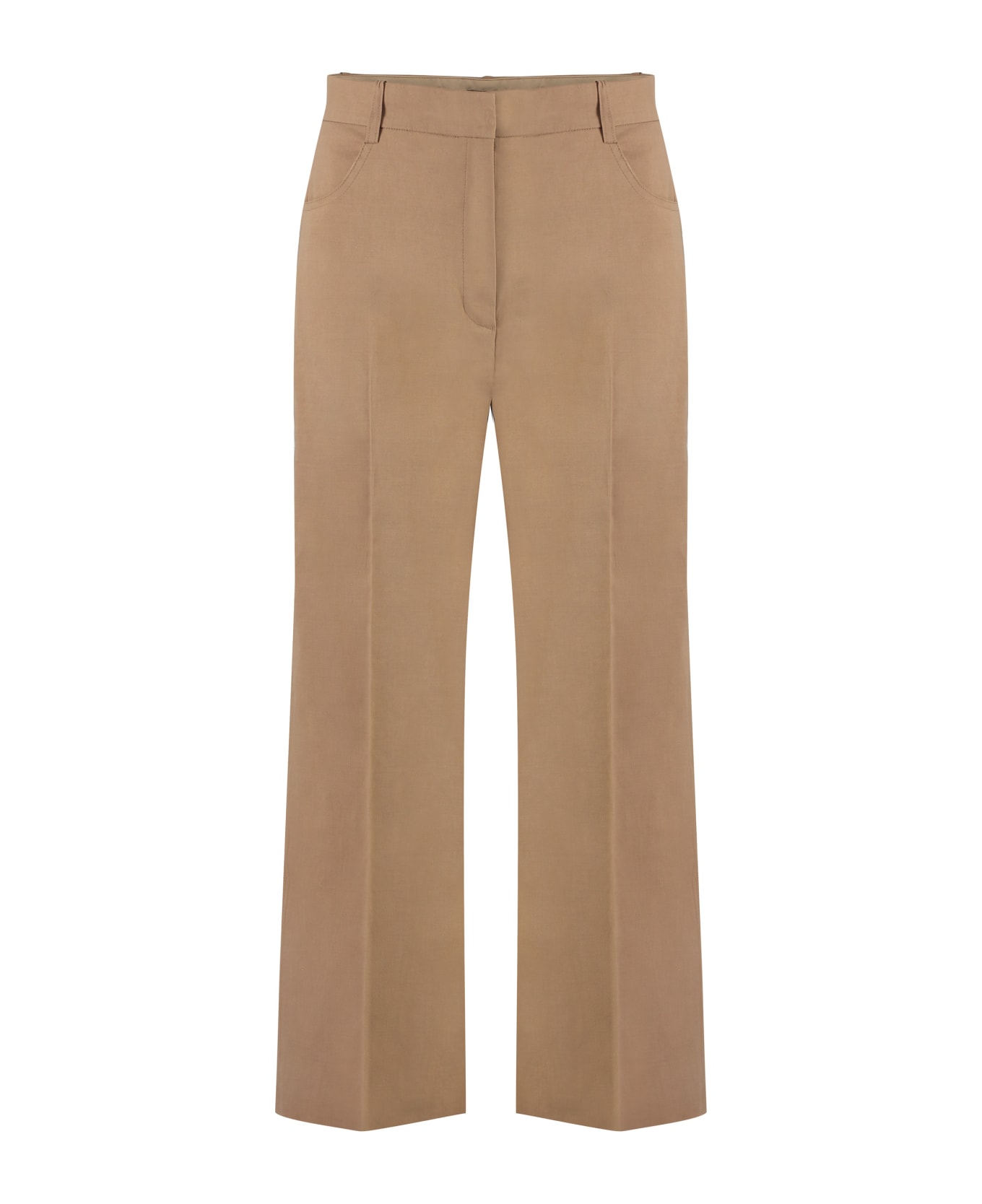 Pinko Protesilao Cropped Trousers - Beige