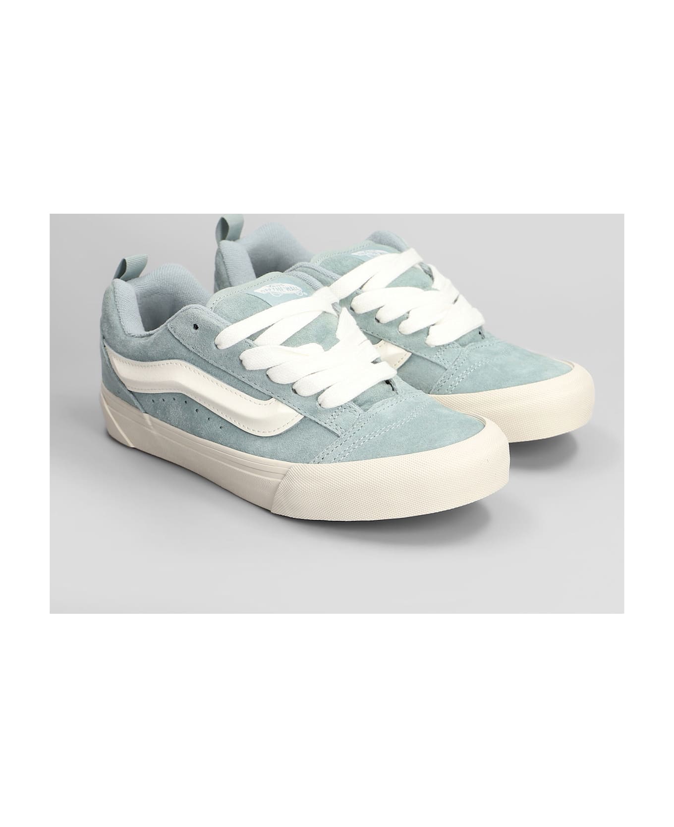 Vans Knu Skool Sneakers In Grey Suede - grey