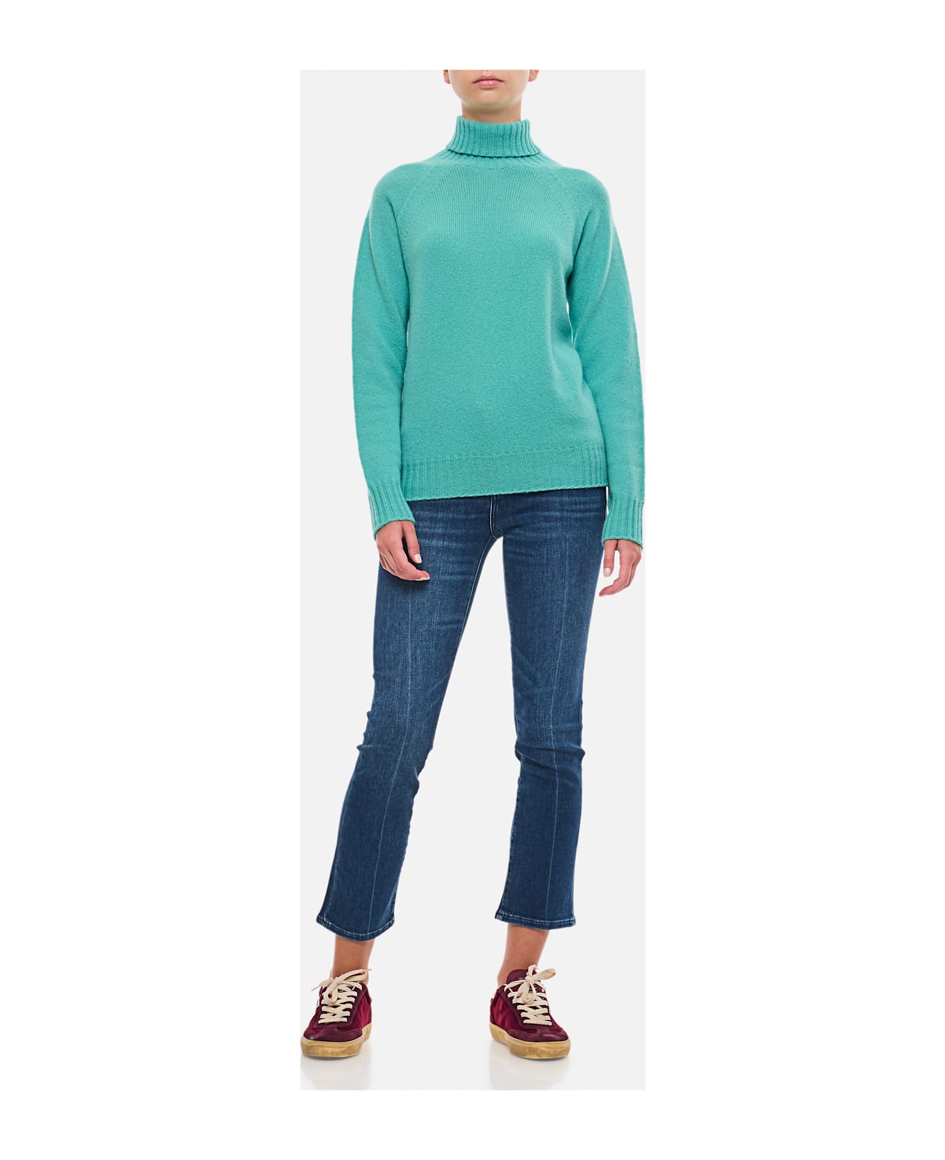 Drumohr Turtleneck Sweater - Clear Blue