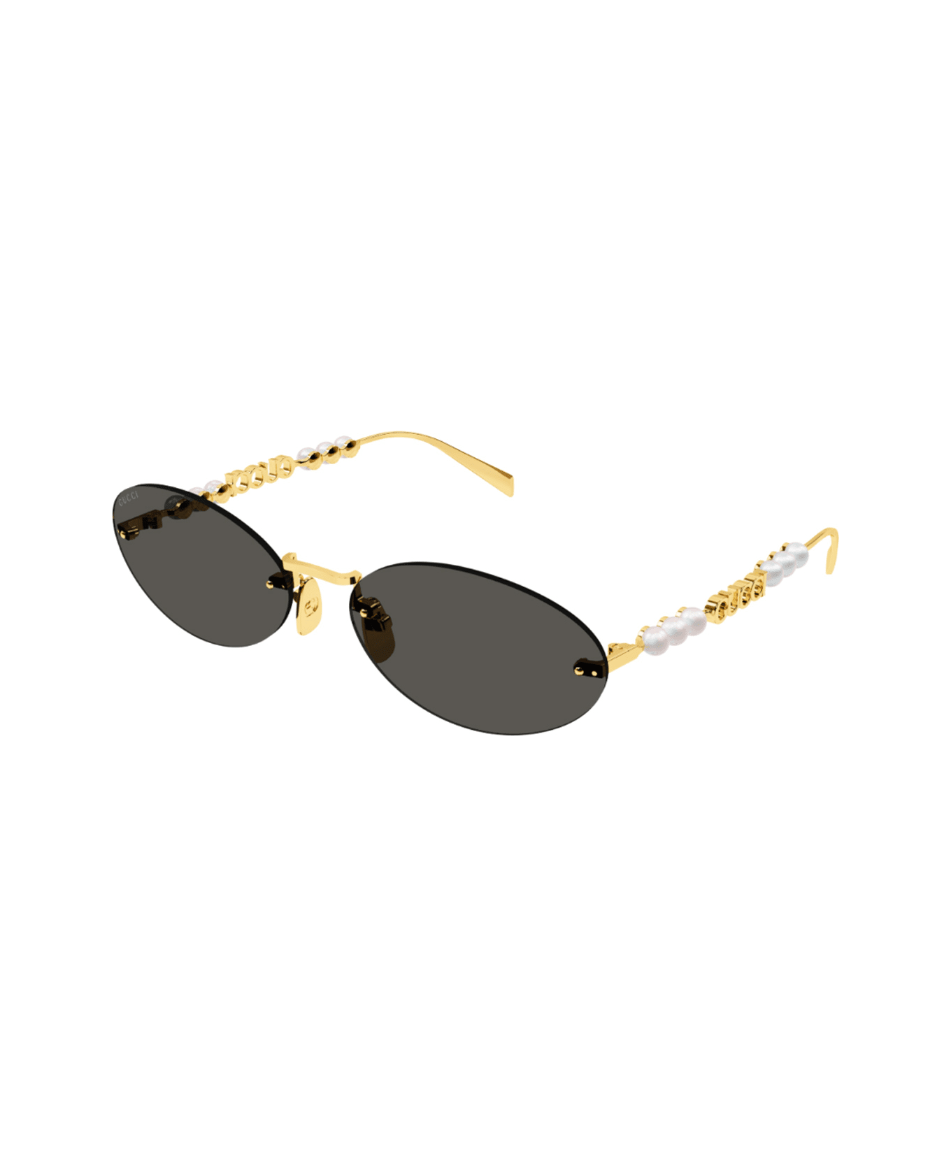 Gucci Eyewear Gucci Gg1922s Linea Name Of Brand 001 Gold Grey Sunglasses - Oro