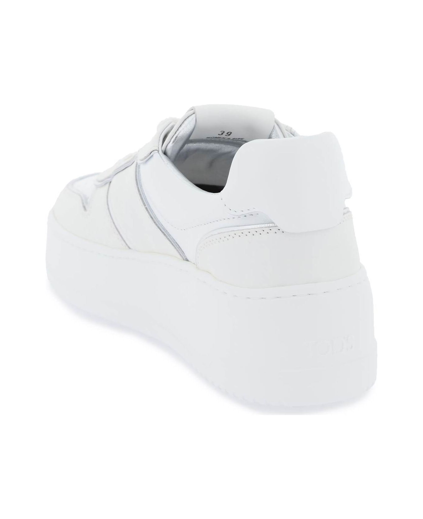Tod's Leather Platform Sneakers - White スニーカー