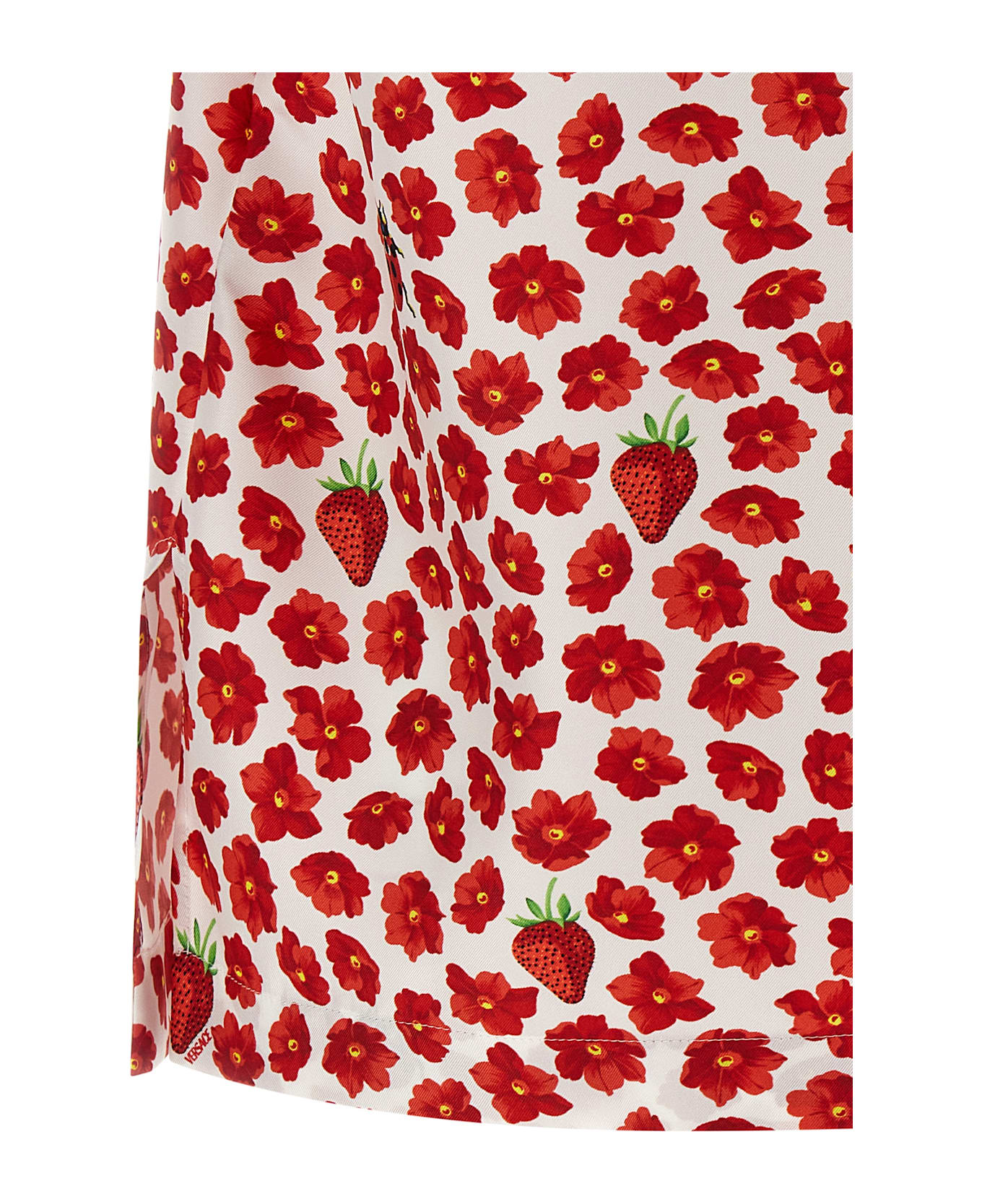 Versace 'strawberry Garden' Shirt - Multicolor
