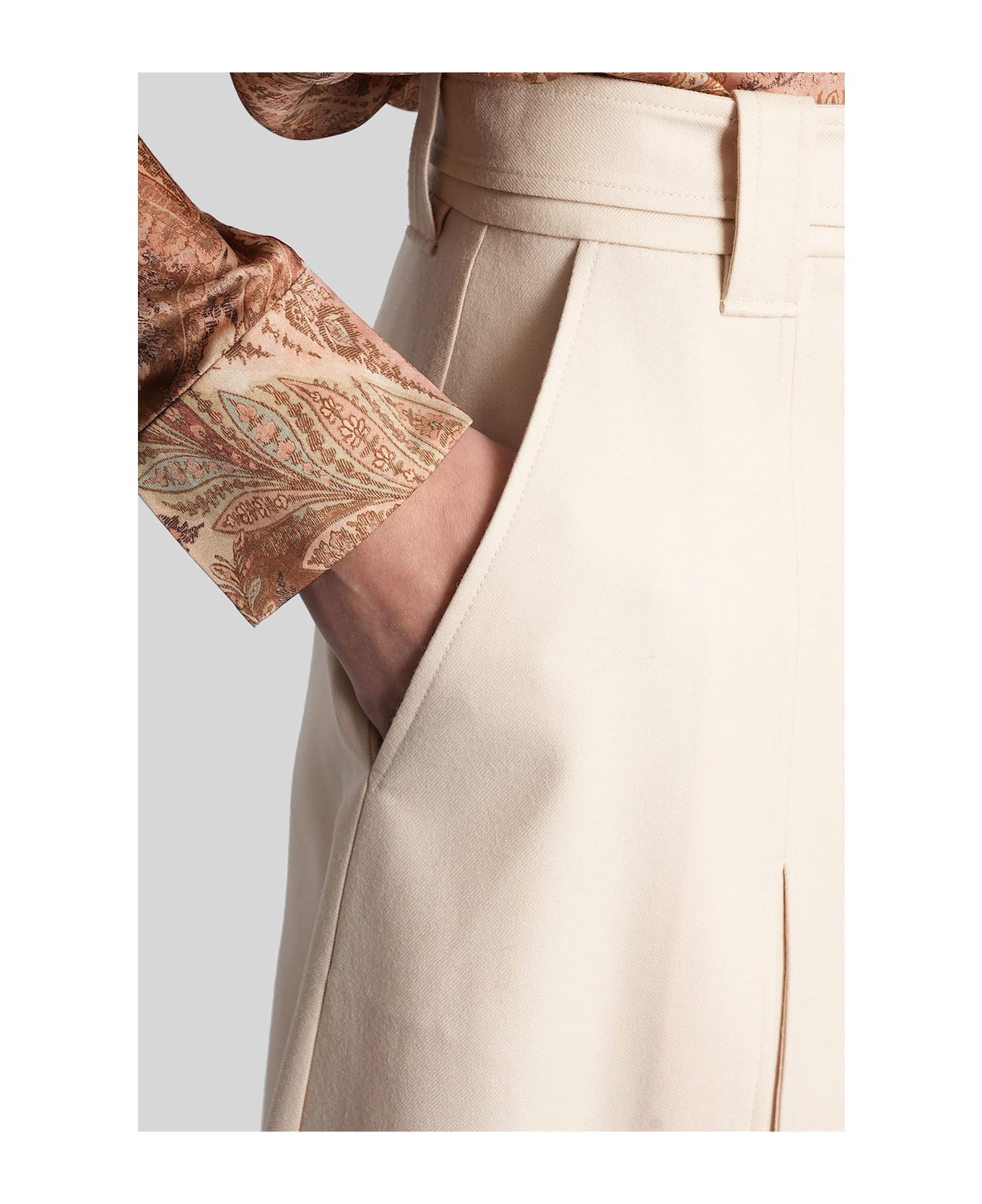 Zimmermann Pants In Beige Wool - beige