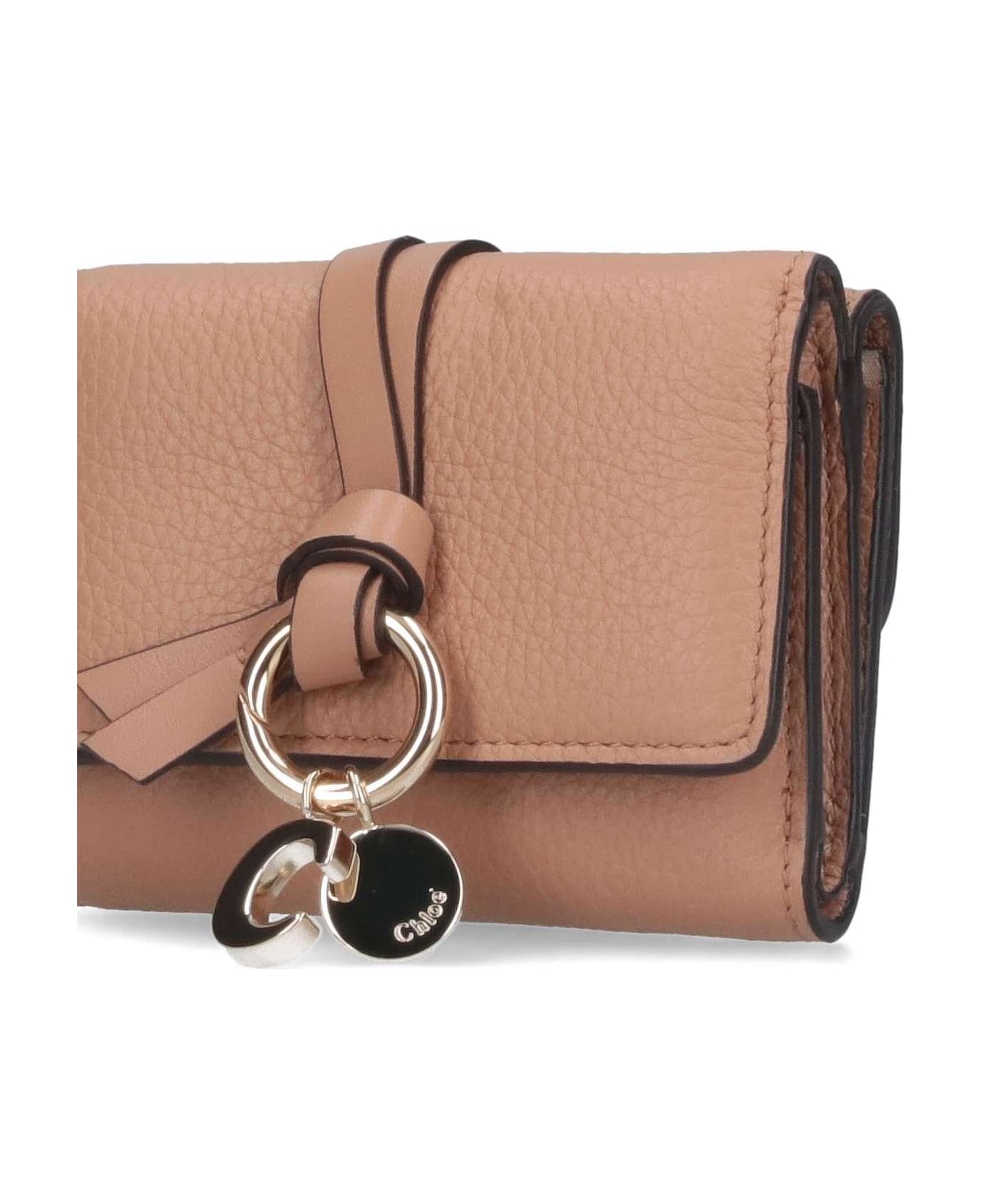 Chloé "alphabet" Wallet - Brown