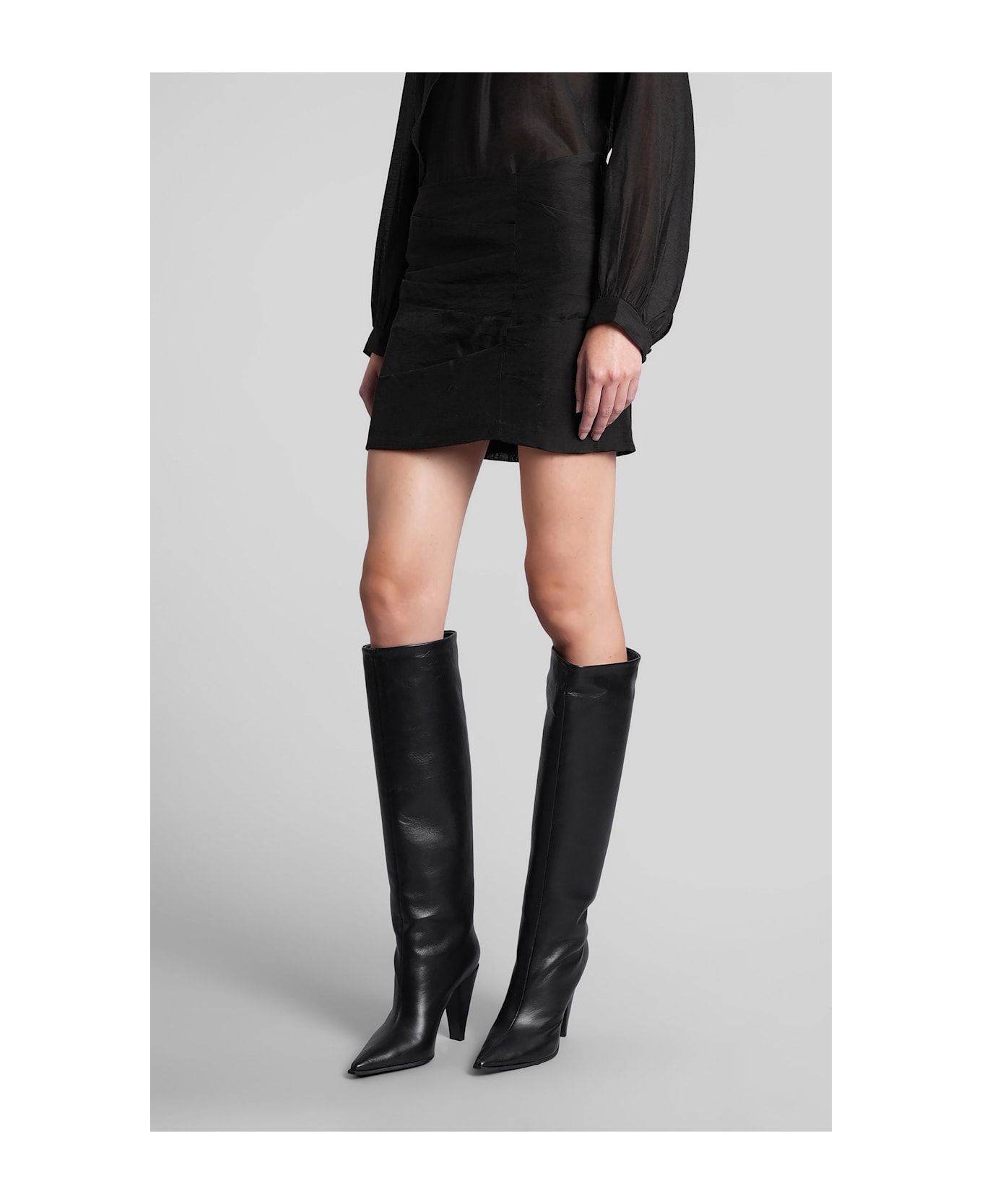 IRO Naela Skirt In Black Polyester - black